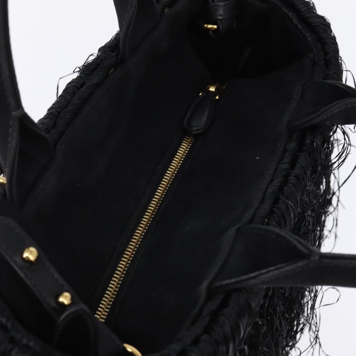 Prada Prada Fringe Wicker Tote Woven Straw Size ONE SIZE - 14 Thumbnail