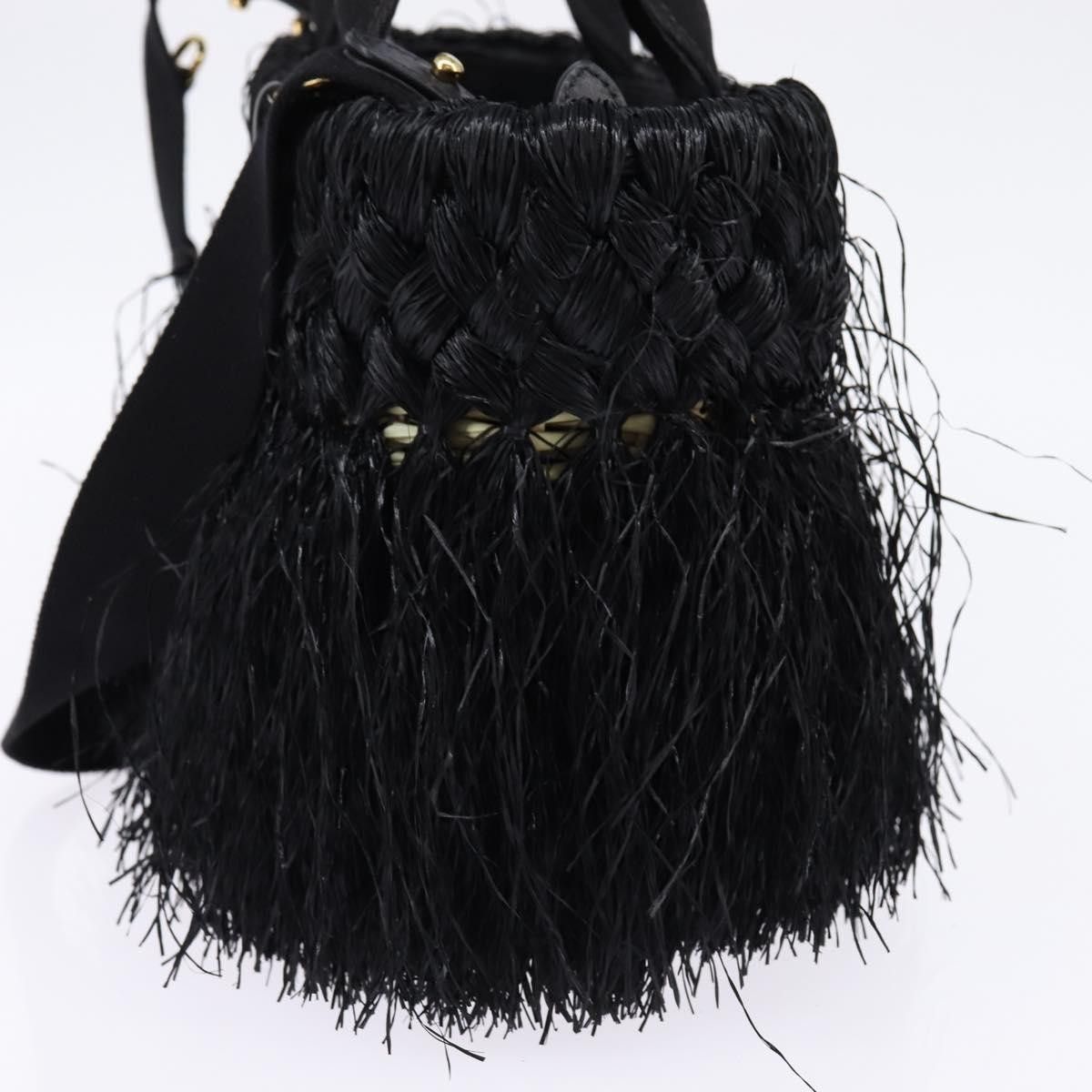 Prada Prada Fringe Wicker Tote Woven Straw Size ONE SIZE - 4 Thumbnail