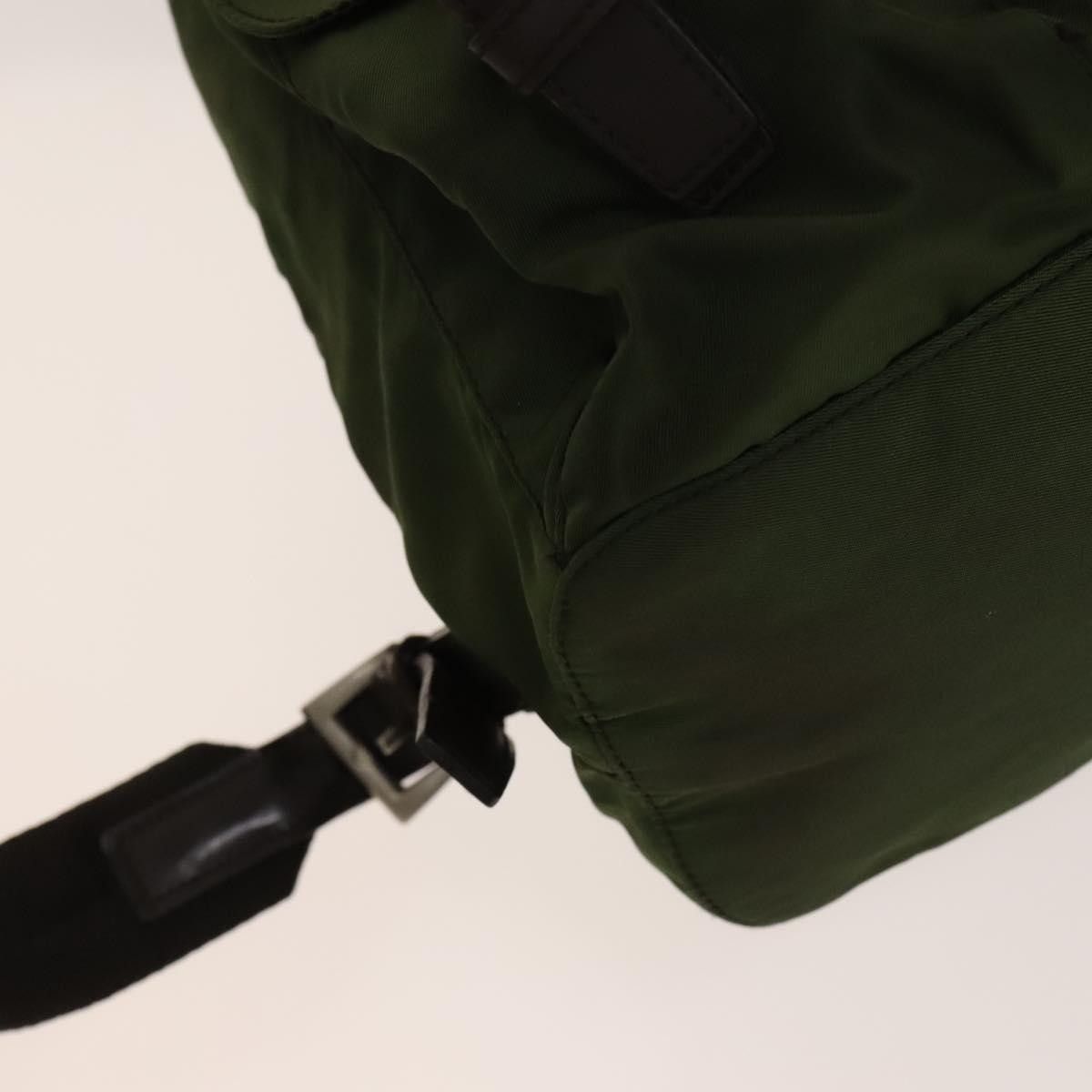 Prada Prada Vela Double Front Pocket Backpack Tessuto with Saffiano Leather Size ONE SIZE - 10 Thumbnail