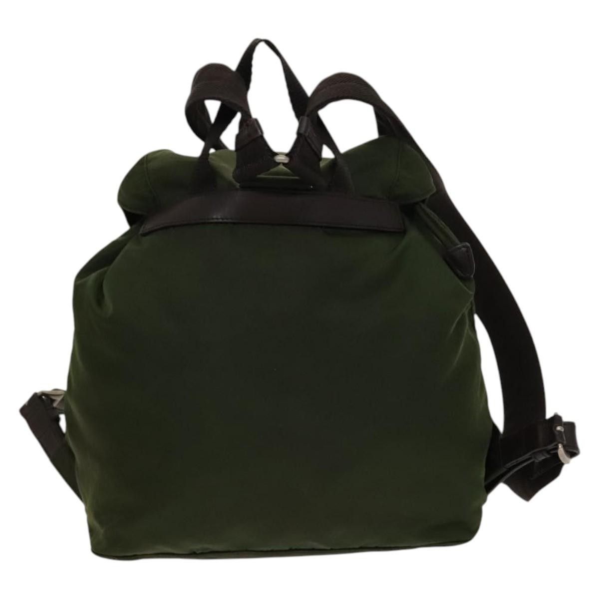 Prada Prada Vela Double Front Pocket Backpack Tessuto with Saffiano Leather Size ONE SIZE - 2 Thumbnail