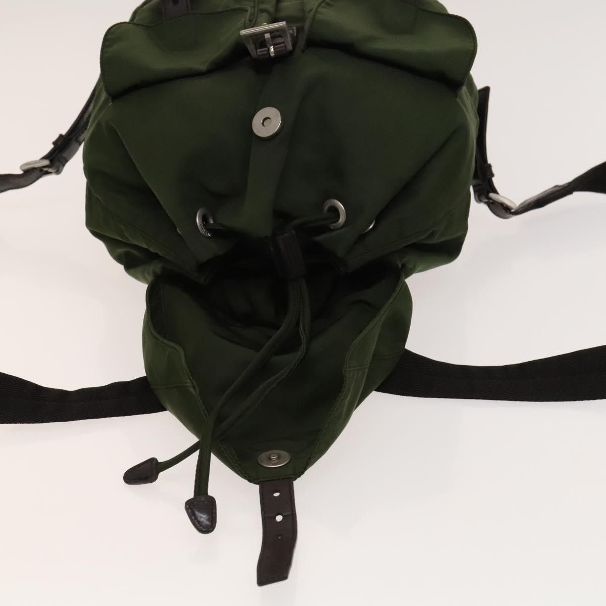 Prada Prada Vela Double Front Pocket Backpack Tessuto with Saffiano Leather Size ONE SIZE - 14 Thumbnail