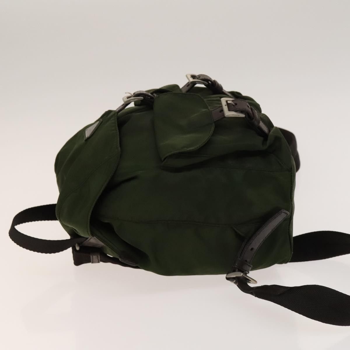 Prada Prada Vela Double Front Pocket Backpack Tessuto with Saffiano Leather Size ONE SIZE - 4 Thumbnail