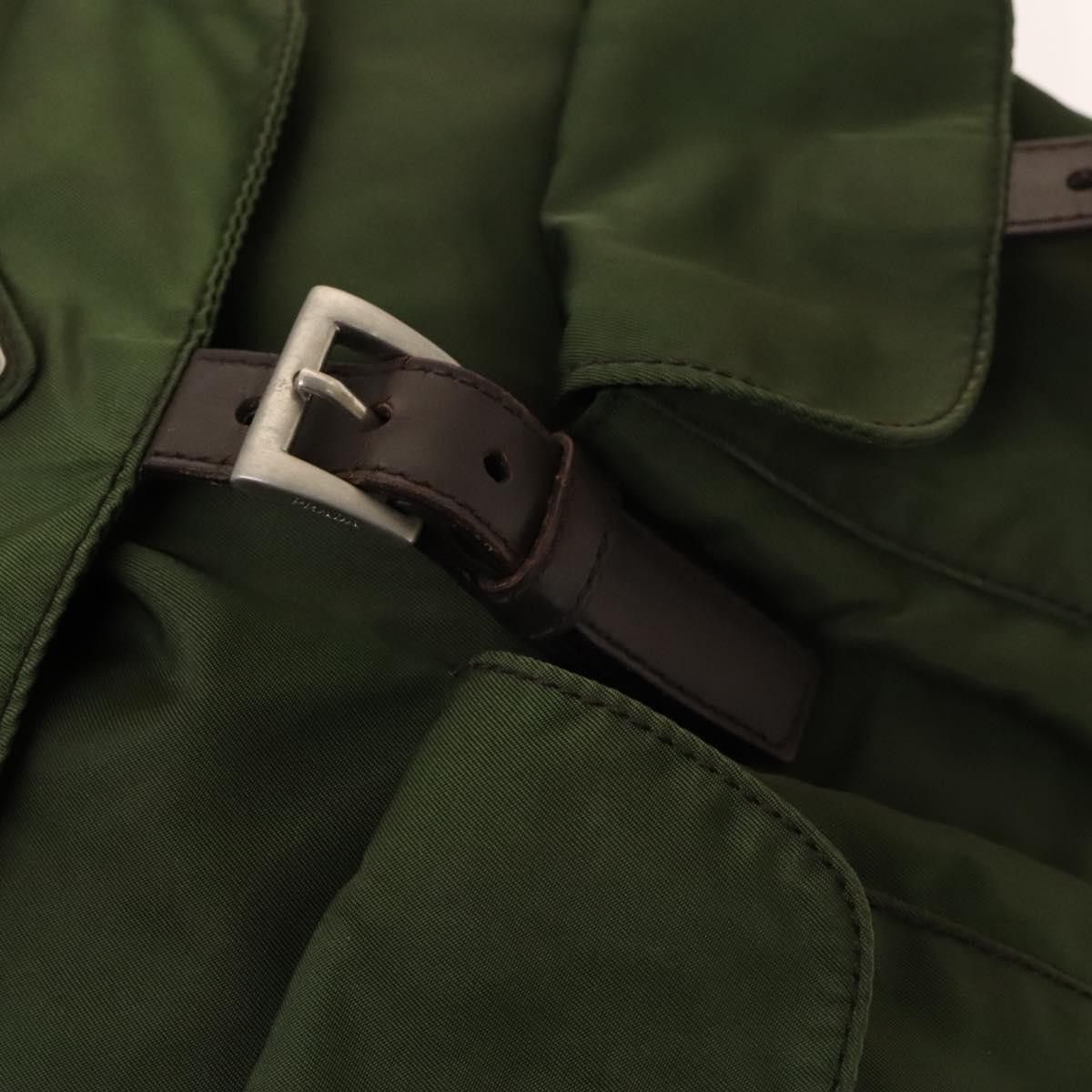 Prada Prada Vela Double Front Pocket Backpack Tessuto with Saffiano Leather Size ONE SIZE - 13 Thumbnail