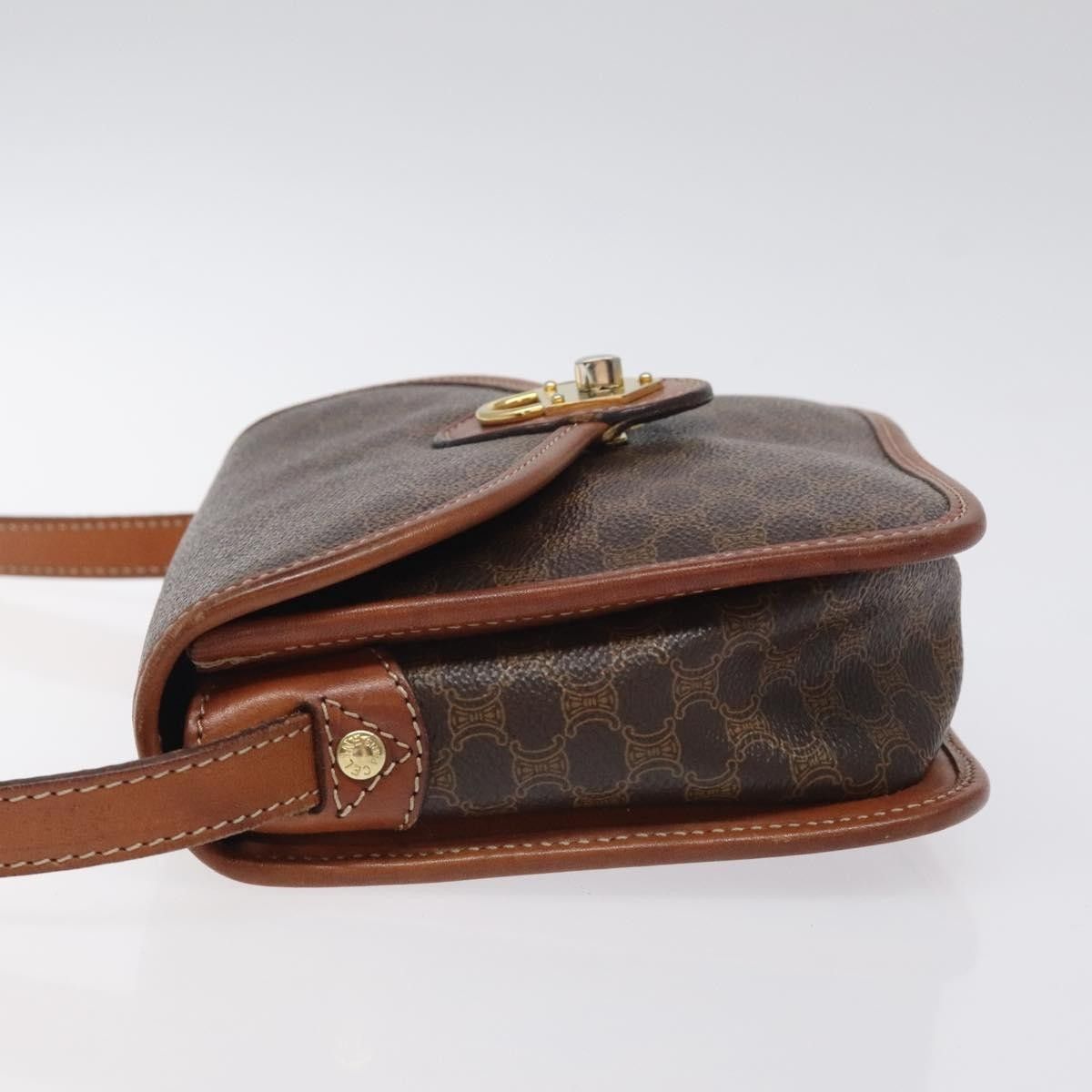 Celine Celine Vintage Macadam Shoulder Bag Canvas and Leather Size ONE SIZE - 4 Thumbnail