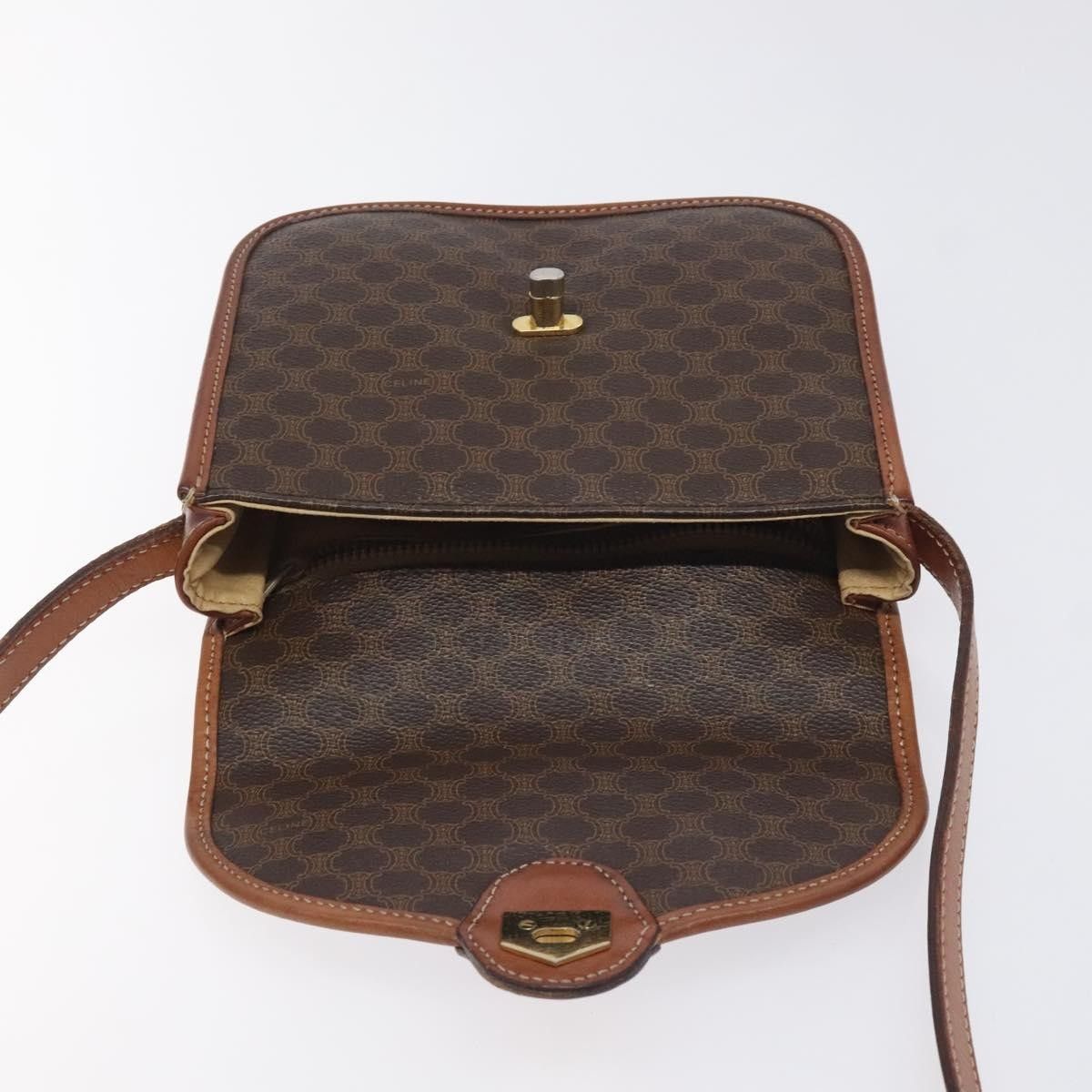 Celine Celine Vintage Macadam Shoulder Bag Canvas and Leather Size ONE SIZE - 21 Thumbnail