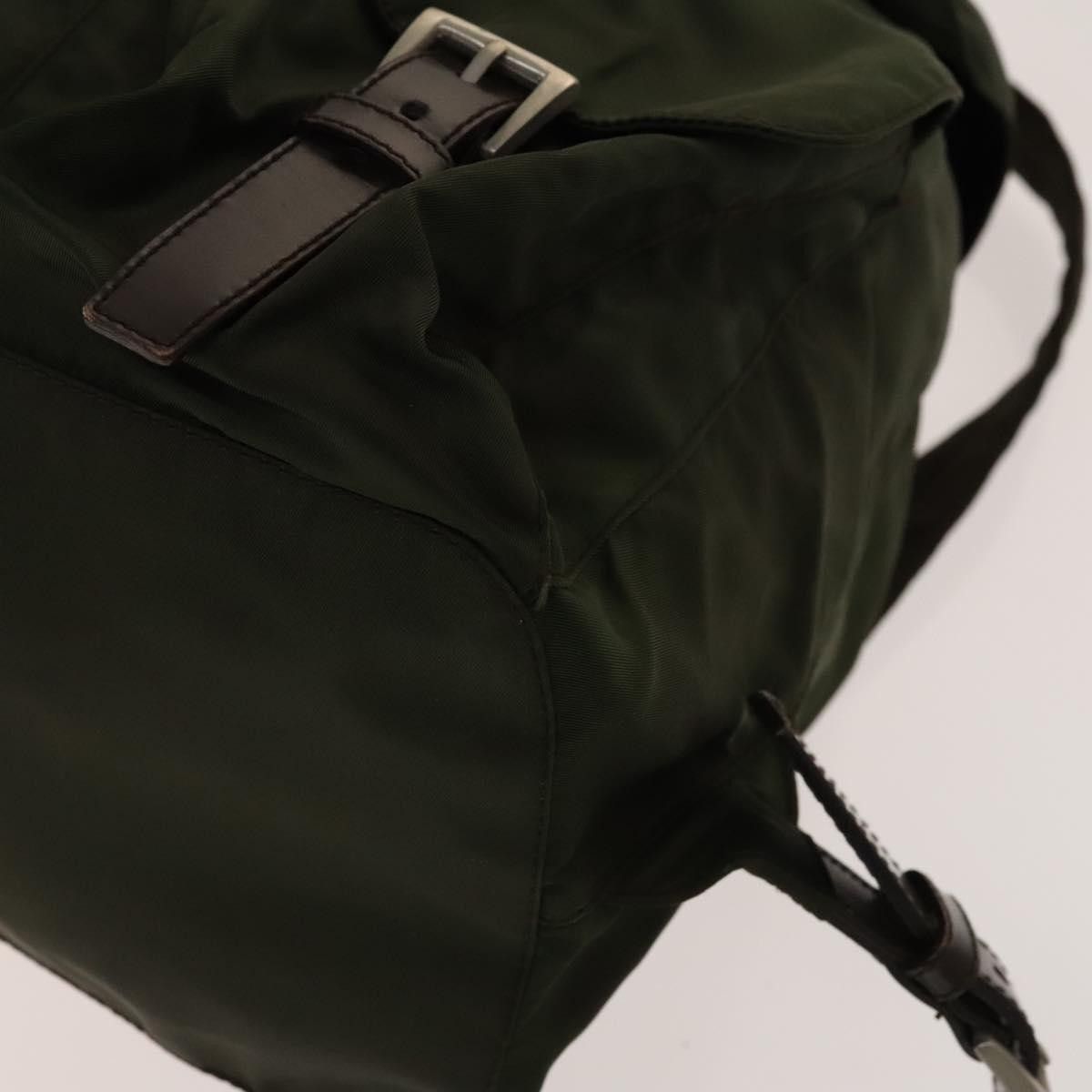 Prada Prada Vela Double Front Pocket Backpack Tessuto with Saffiano Leather Size ONE SIZE - 10 Thumbnail