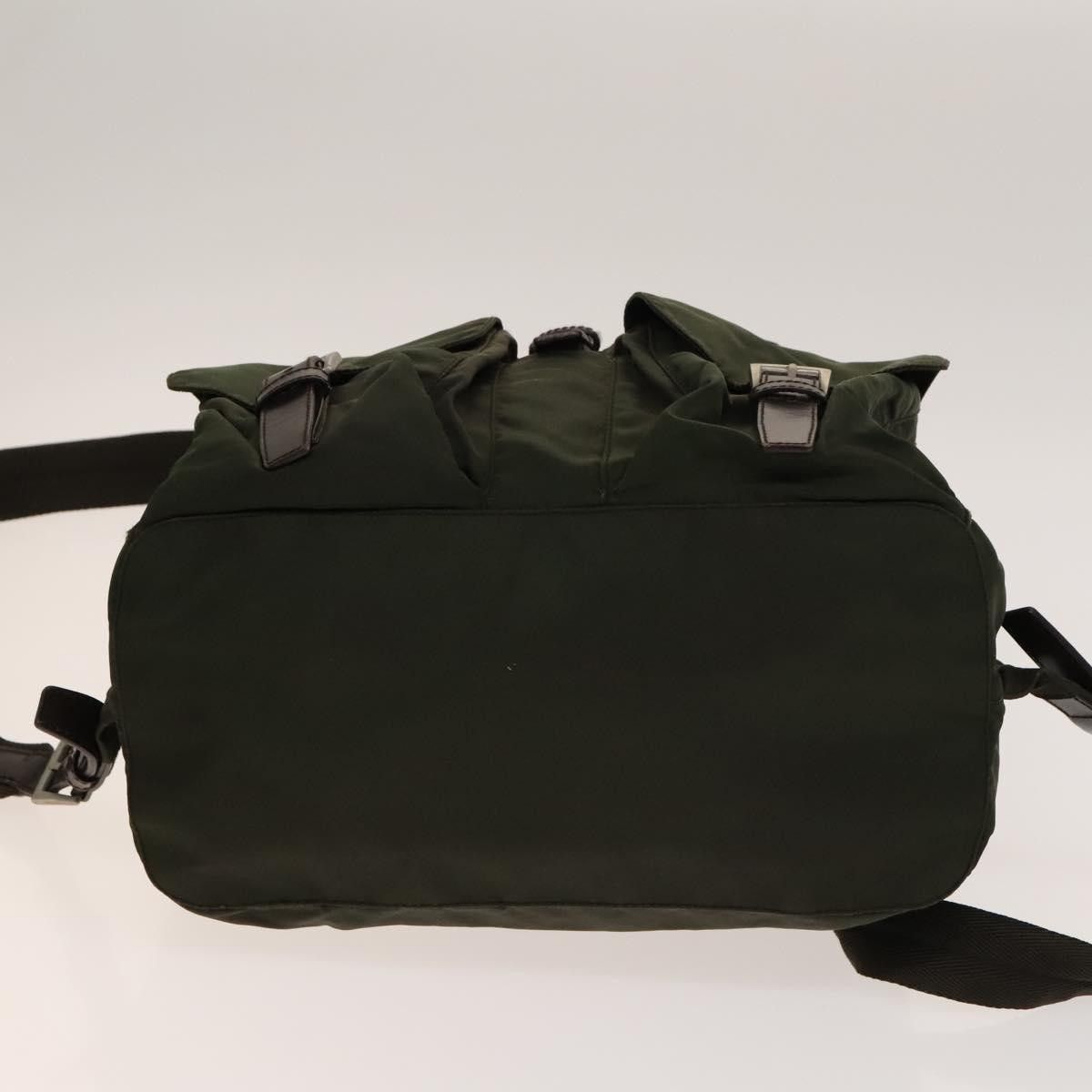 Prada Prada Vela Double Front Pocket Backpack Tessuto with Saffiano Leather Size ONE SIZE - 19 Thumbnail