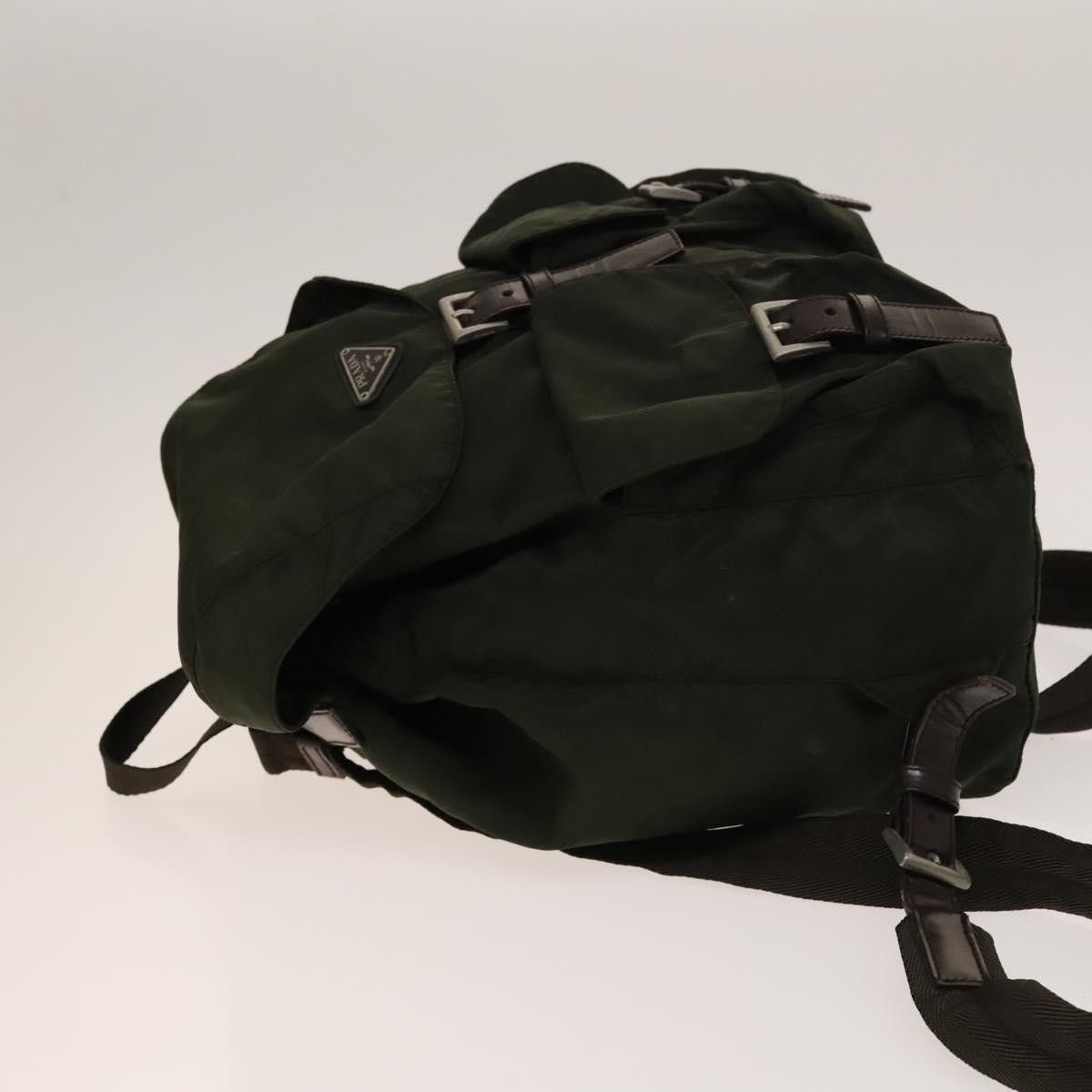 Prada Prada Vela Double Front Pocket Backpack Tessuto with Saffiano Leather Size ONE SIZE - 4 Thumbnail