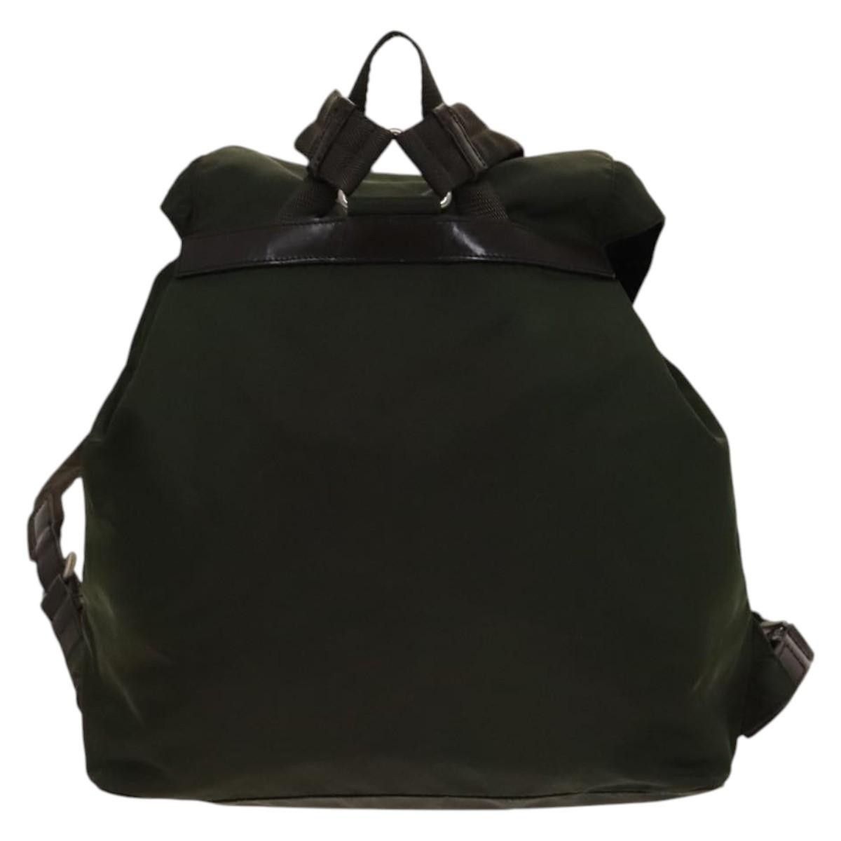 Prada Prada Vela Double Front Pocket Backpack Tessuto with Saffiano Leather Size ONE SIZE - 2 Thumbnail