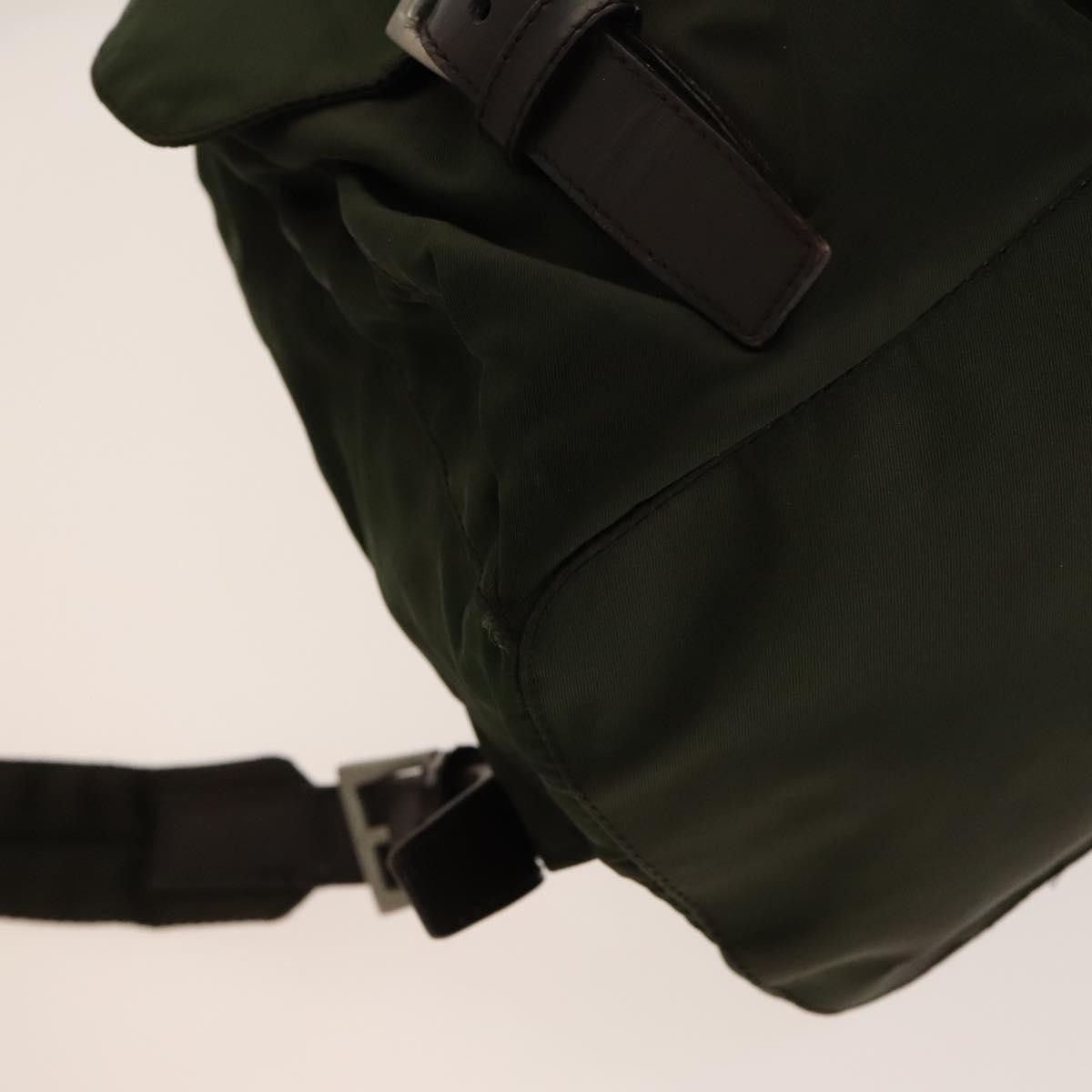 Prada Prada Vela Double Front Pocket Backpack Tessuto with Saffiano Leather Size ONE SIZE - 11 Thumbnail