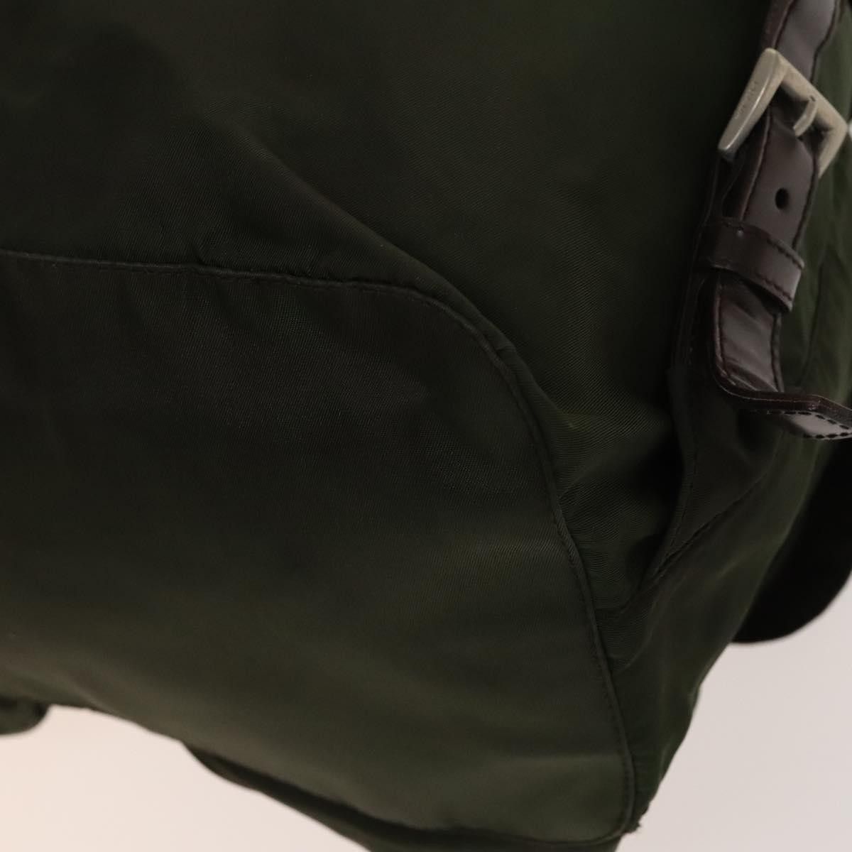 Prada Prada Vela Double Front Pocket Backpack Tessuto with Saffiano Leather Size ONE SIZE - 12 Thumbnail