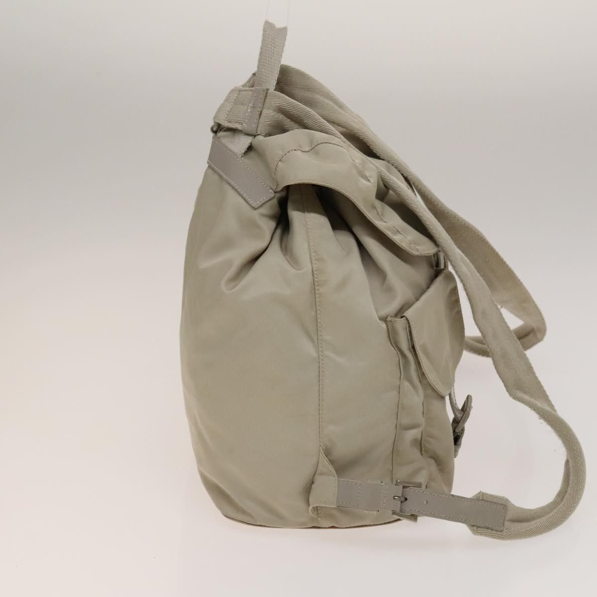 Prada Prada Vela Double Front Pocket Backpack Tessuto with Saffiano Leather Size ONE SIZE - 4 Thumbnail