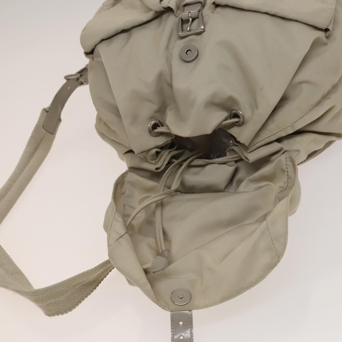Prada Prada Vela Double Front Pocket Backpack Tessuto with Saffiano Leather Size ONE SIZE - 13 Thumbnail