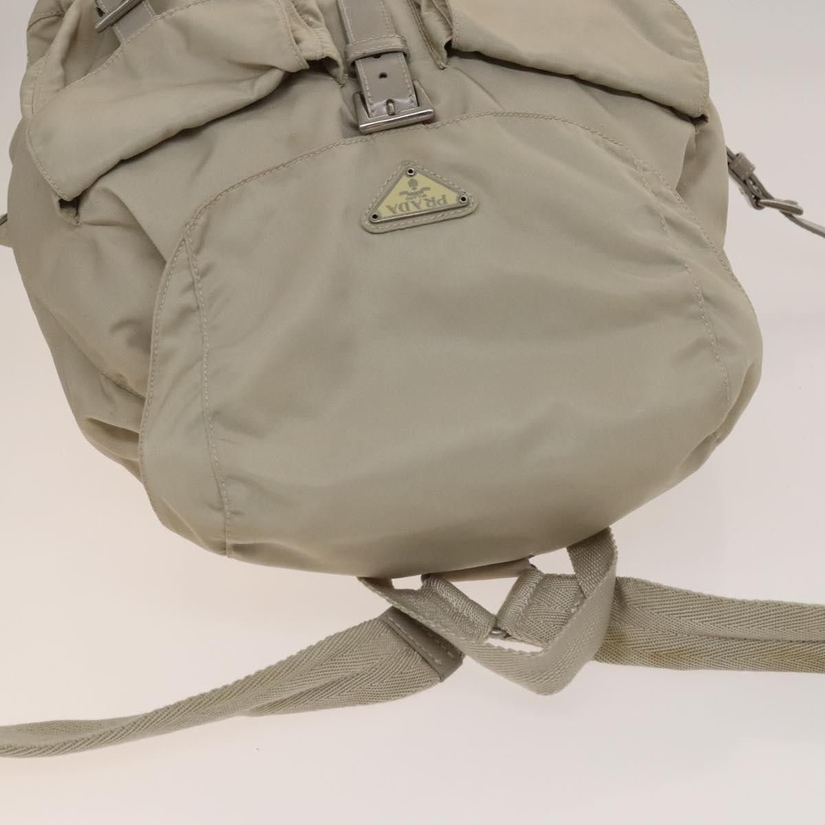 Prada Prada Vela Double Front Pocket Backpack Tessuto with Saffiano Leather Size ONE SIZE - 7 Thumbnail