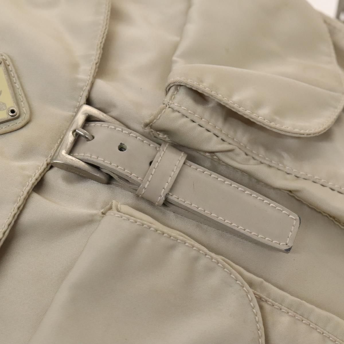 Prada Prada Vela Double Front Pocket Backpack Tessuto with Saffiano Leather Size ONE SIZE - 14 Thumbnail