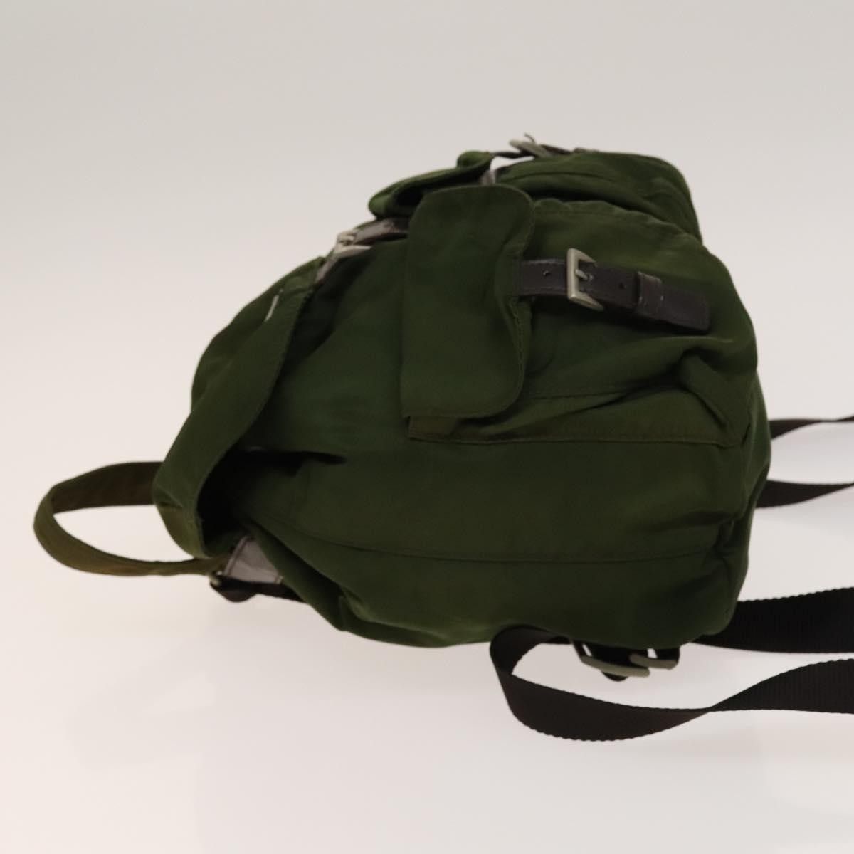 Prada Prada Vela Double Front Pocket Backpack Tessuto with Saffiano Leather Size ONE SIZE - 4 Thumbnail