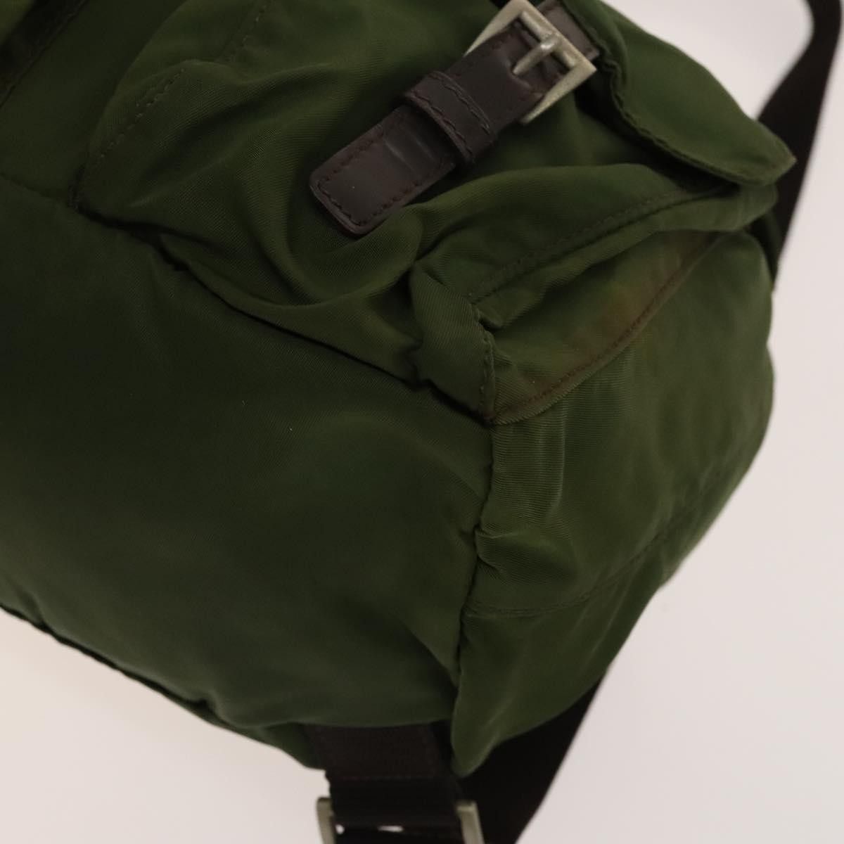 Prada Prada Vela Double Front Pocket Backpack Tessuto with Saffiano Leather Size ONE SIZE - 9 Thumbnail