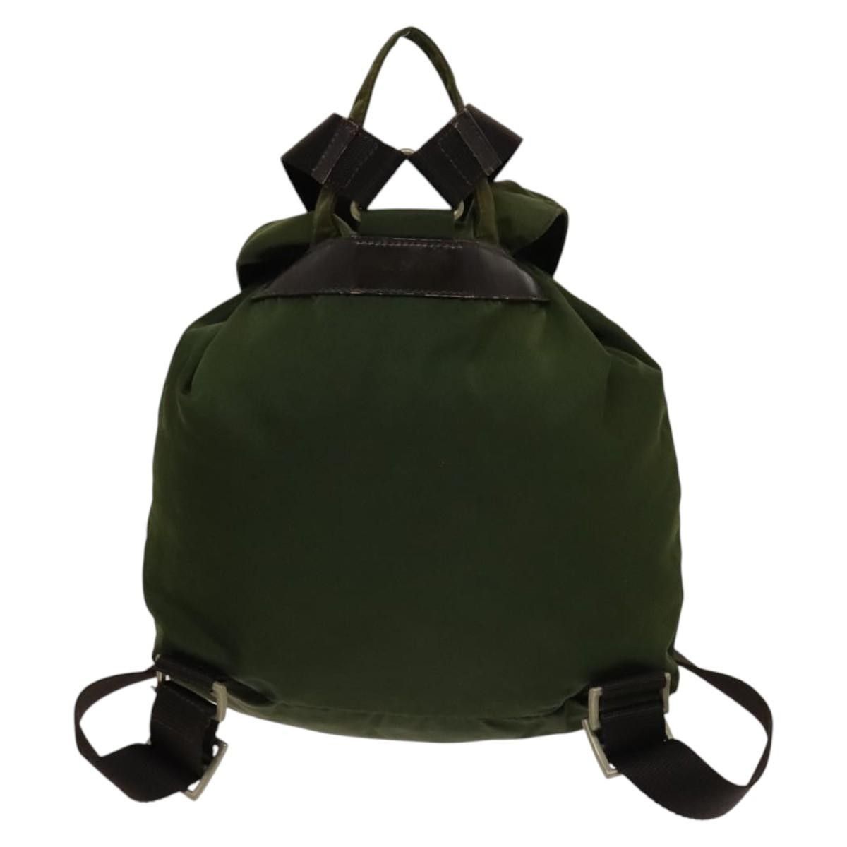 Prada Prada Vela Double Front Pocket Backpack Tessuto with Saffiano Leather Size ONE SIZE - 2 Thumbnail