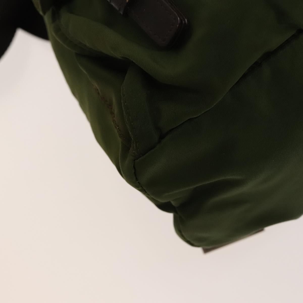 Prada Prada Vela Double Front Pocket Backpack Tessuto with Saffiano Leather Size ONE SIZE - 11 Thumbnail