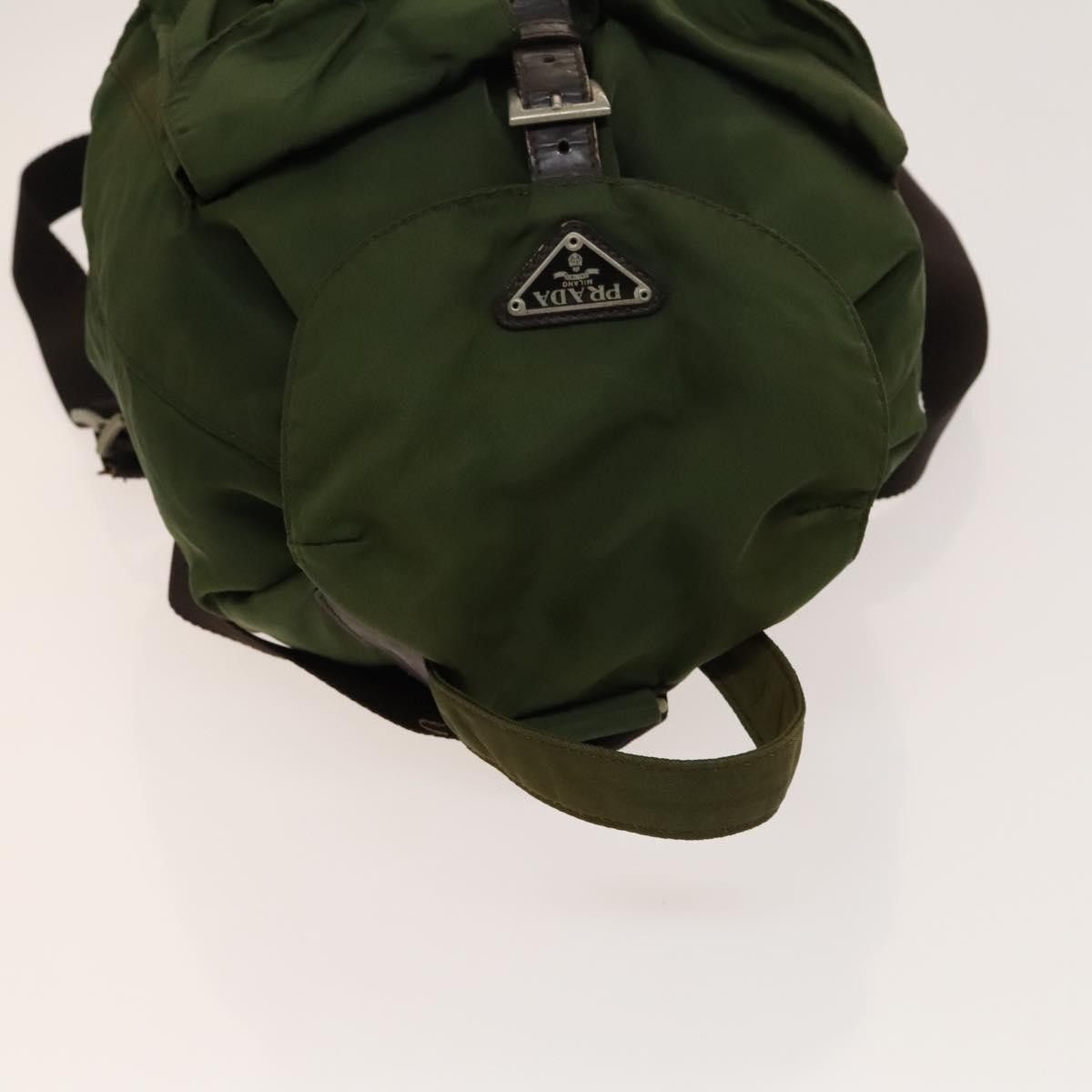 Prada Prada Vela Double Front Pocket Backpack Tessuto with Saffiano Leather Size ONE SIZE - 23 Thumbnail