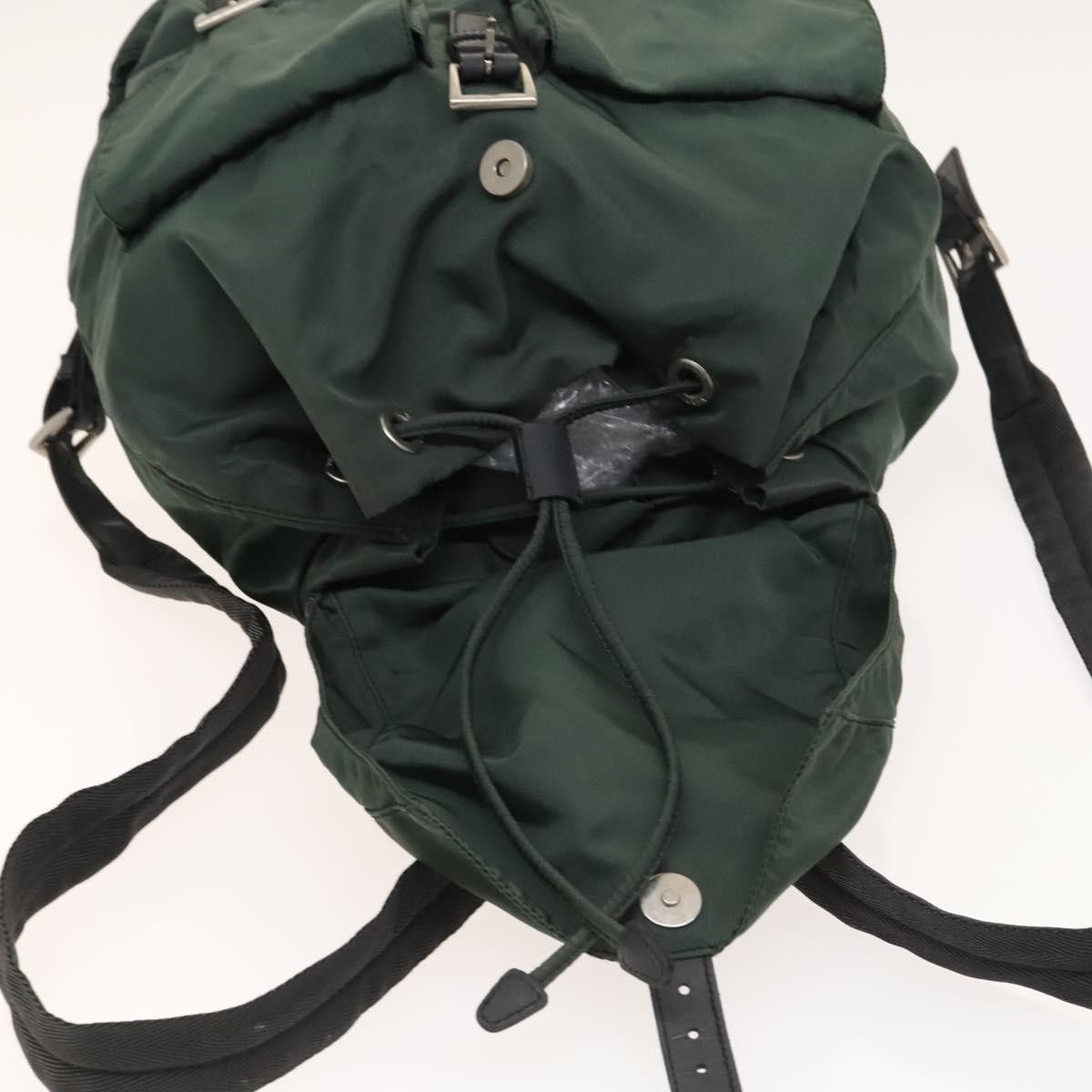 Prada Prada Vela Double Front Pocket Backpack Tessuto with Saffiano Leather Size ONE SIZE - 15 Thumbnail