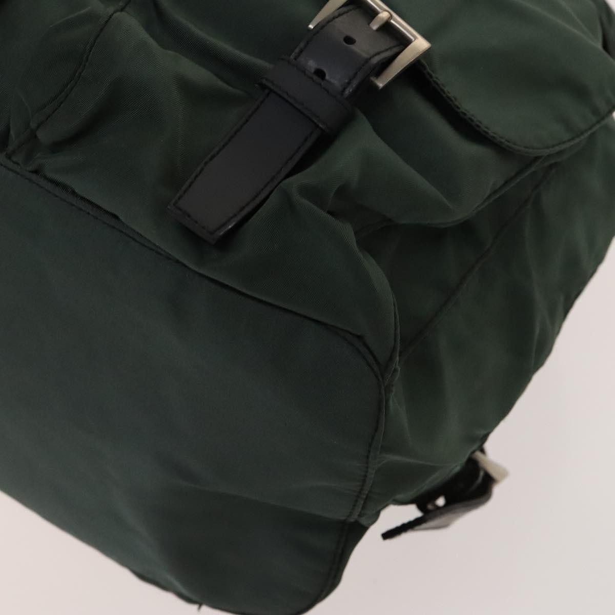 Prada Prada Vela Double Front Pocket Backpack Tessuto with Saffiano Leather Size ONE SIZE - 10 Thumbnail