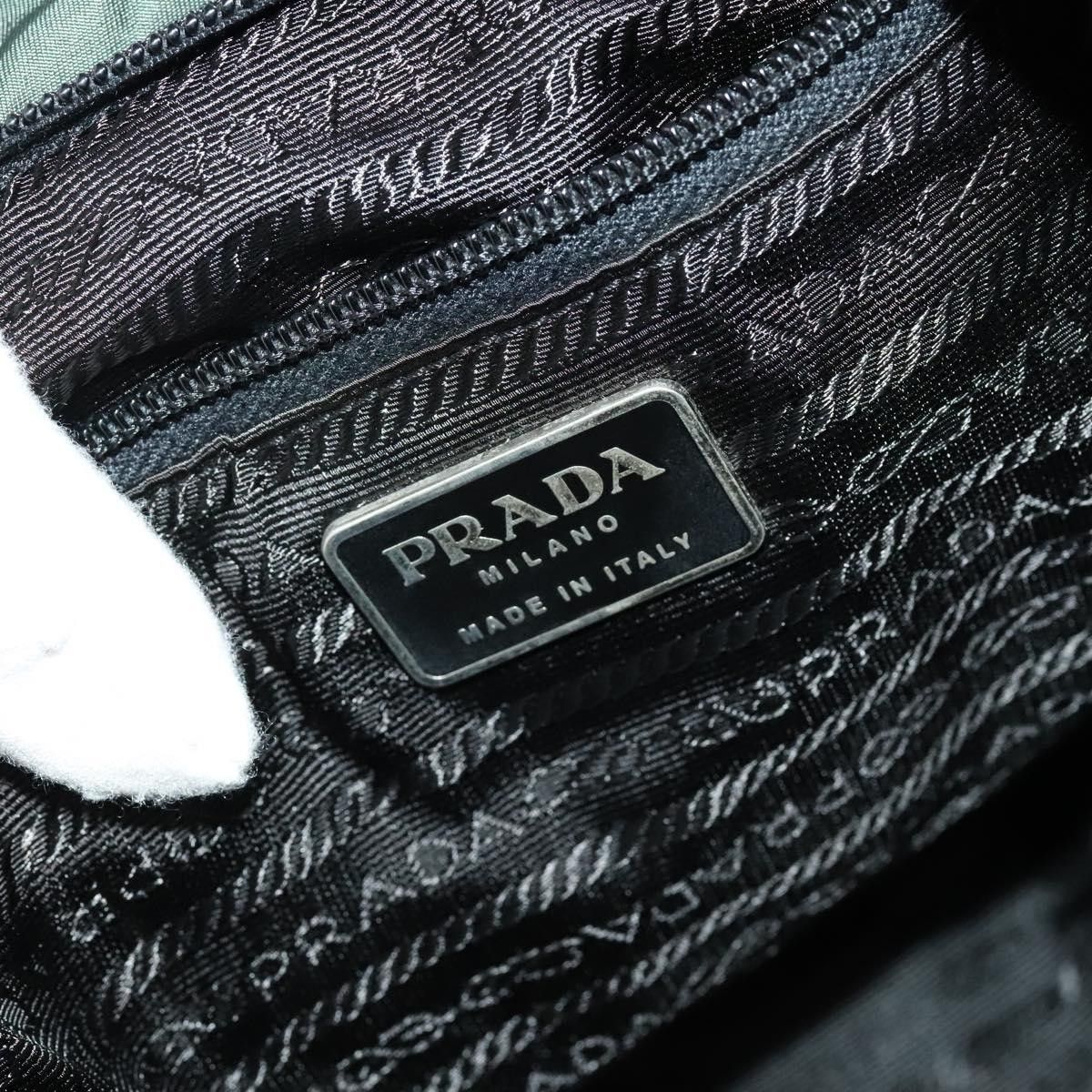 Prada Prada Vela Double Front Pocket Backpack Tessuto with Saffiano Leather Size ONE SIZE - 6 Thumbnail