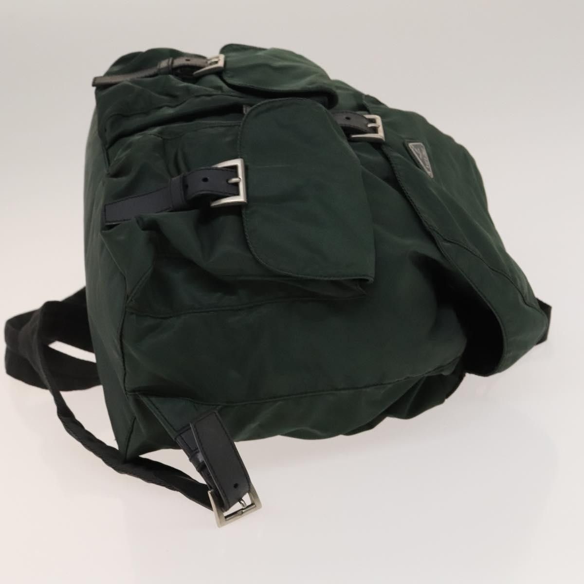 Prada Prada Vela Double Front Pocket Backpack Tessuto with Saffiano Leather Size ONE SIZE - 3 Thumbnail