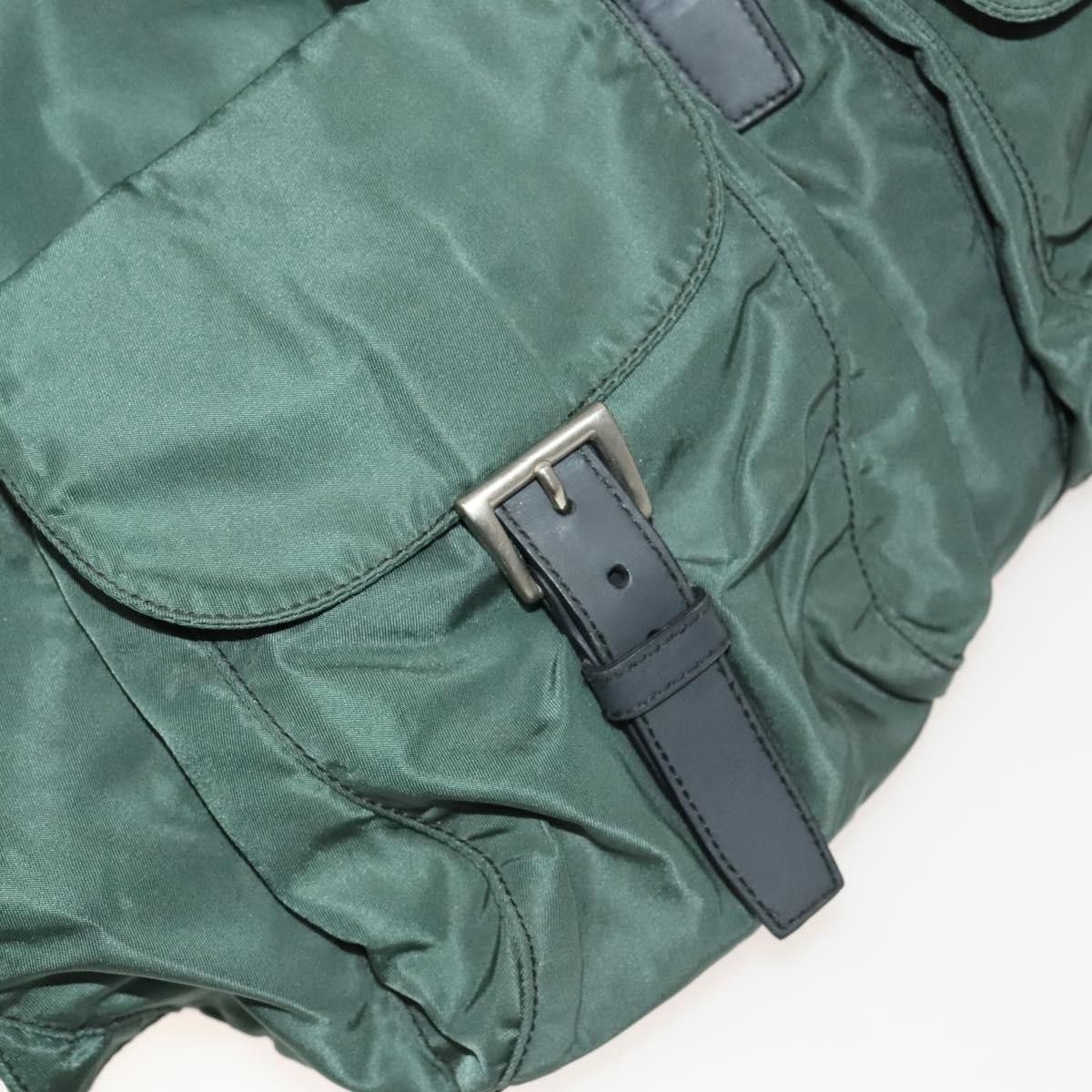Prada Prada Vela Double Front Pocket Backpack Tessuto with Saffiano Leather Size ONE SIZE - 24 Thumbnail