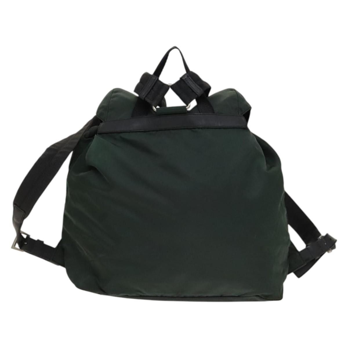 Prada Prada Vela Double Front Pocket Backpack Tessuto with Saffiano Leather Size ONE SIZE - 2 Thumbnail