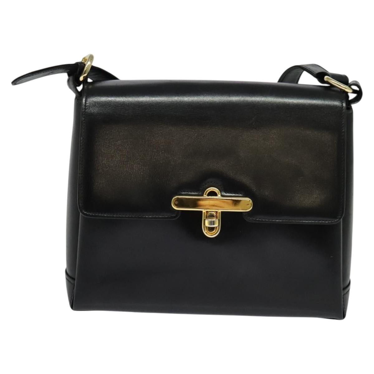 Gucci Gucci Vintage Turnlock Top Handle Bag Leather Size ONE SIZE - 18 Thumbnail