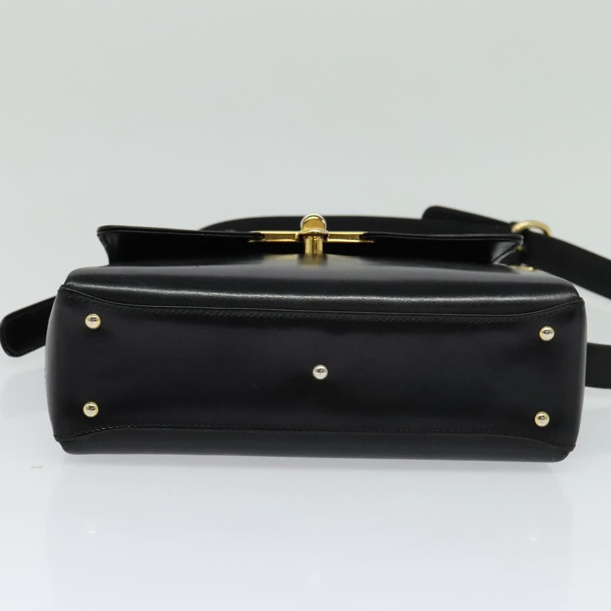 Gucci Gucci Vintage Turnlock Top Handle Bag Leather Size ONE SIZE - 13 Thumbnail