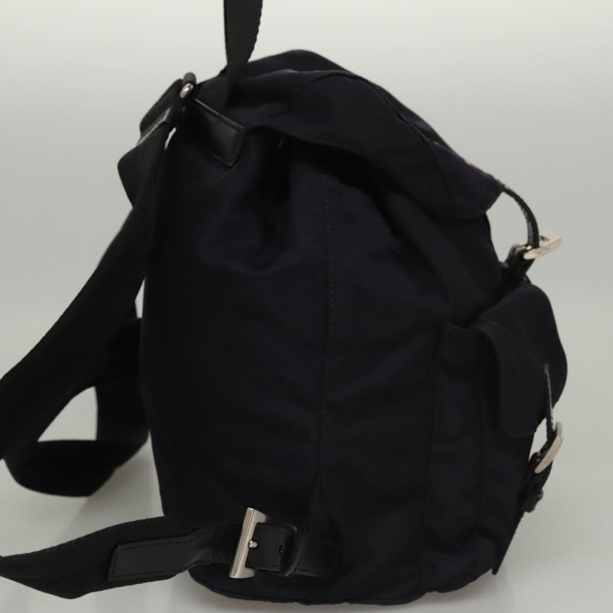 Prada Prada Vela Double Front Pocket Backpack Tessuto with Saffiano Leather Size ONE SIZE - 4 Thumbnail