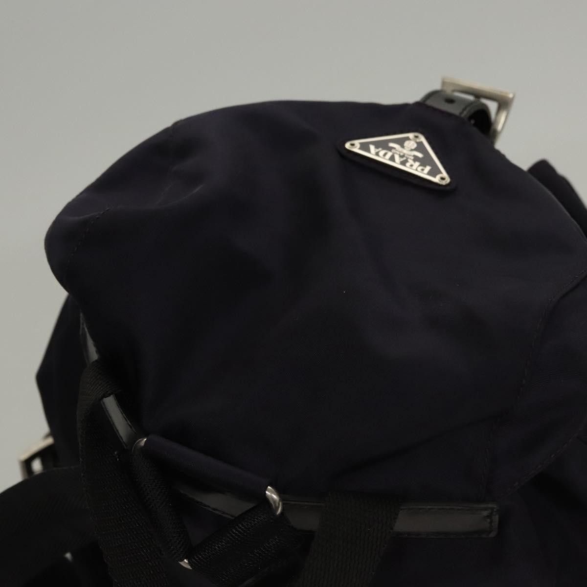 Prada Prada Vela Double Front Pocket Backpack Tessuto with Saffiano Leather Size ONE SIZE - 15 Thumbnail
