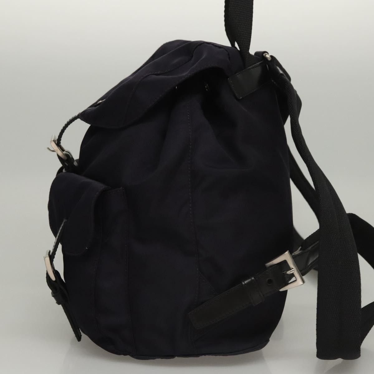 Prada Prada Vela Double Front Pocket Backpack Tessuto with Saffiano Leather Size ONE SIZE - 3 Thumbnail