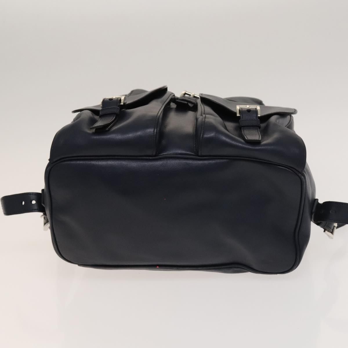 Prada Prada Vela Double Front Pocket Backpack Leather Size ONE SIZE - 5 Thumbnail