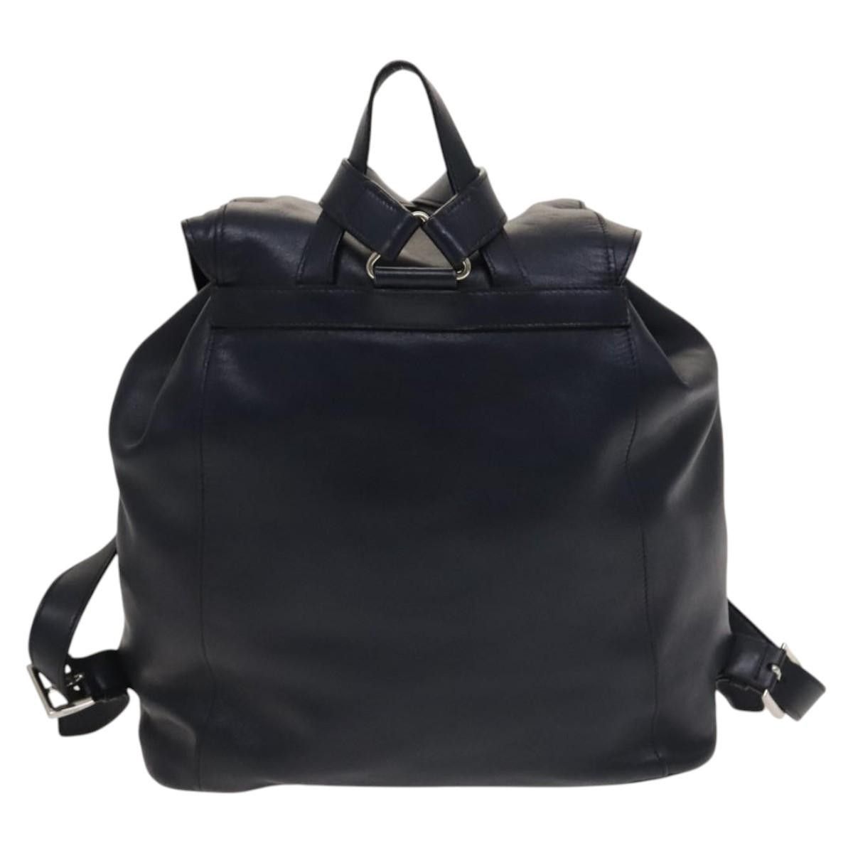 Prada Prada Vela Double Front Pocket Backpack Leather Size ONE SIZE - 2 Thumbnail