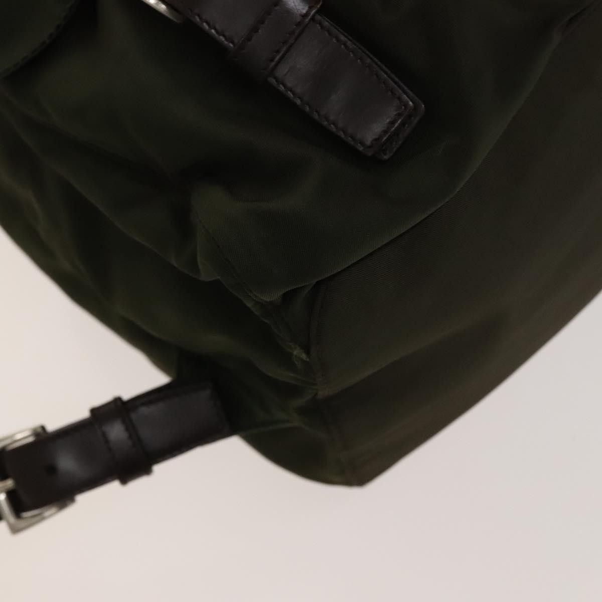 Prada Prada Vela Double Front Pocket Backpack Tessuto with Saffiano Leather Size ONE SIZE - 13 Thumbnail