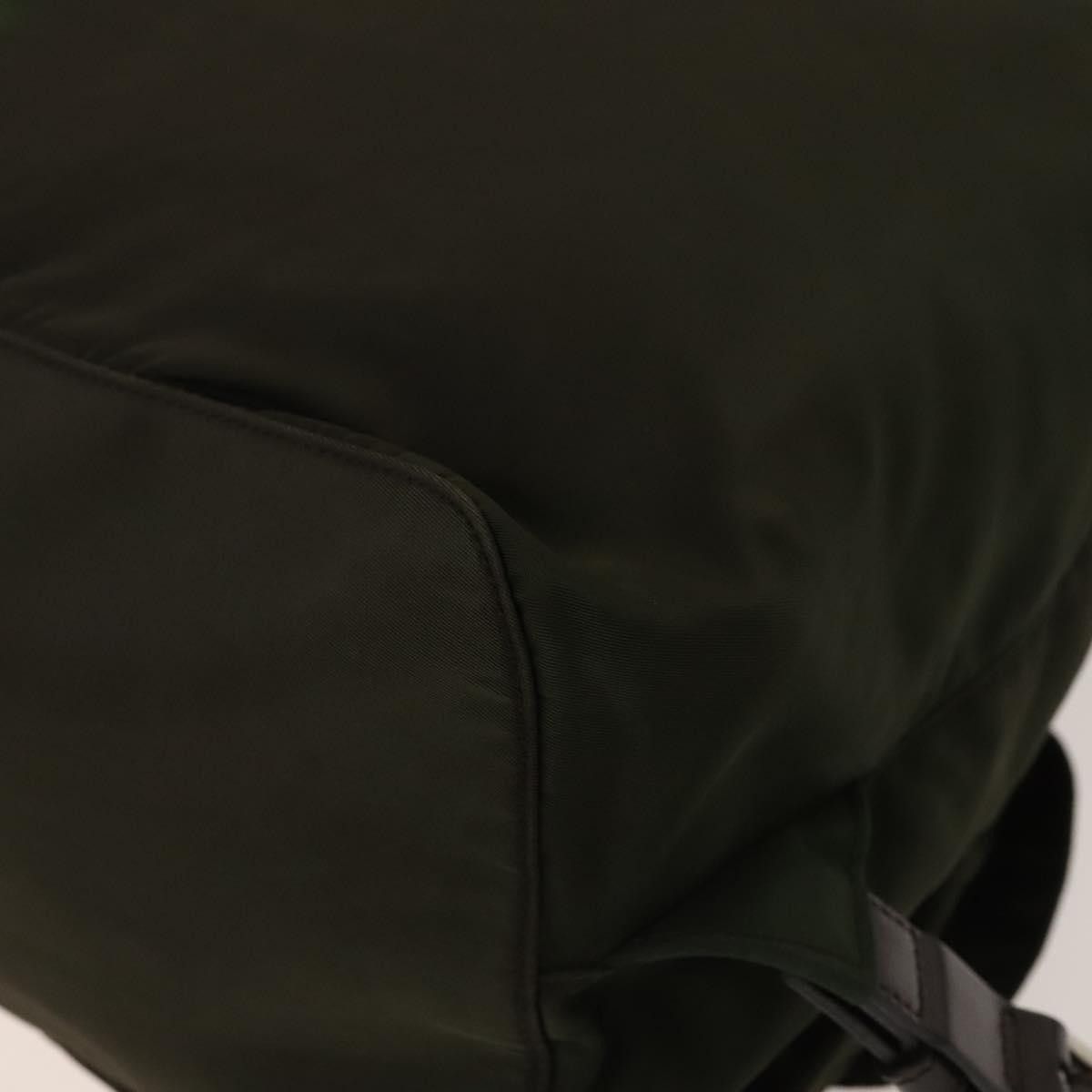 Prada Prada Vela Double Front Pocket Backpack Tessuto with Saffiano Leather Size ONE SIZE - 10 Thumbnail