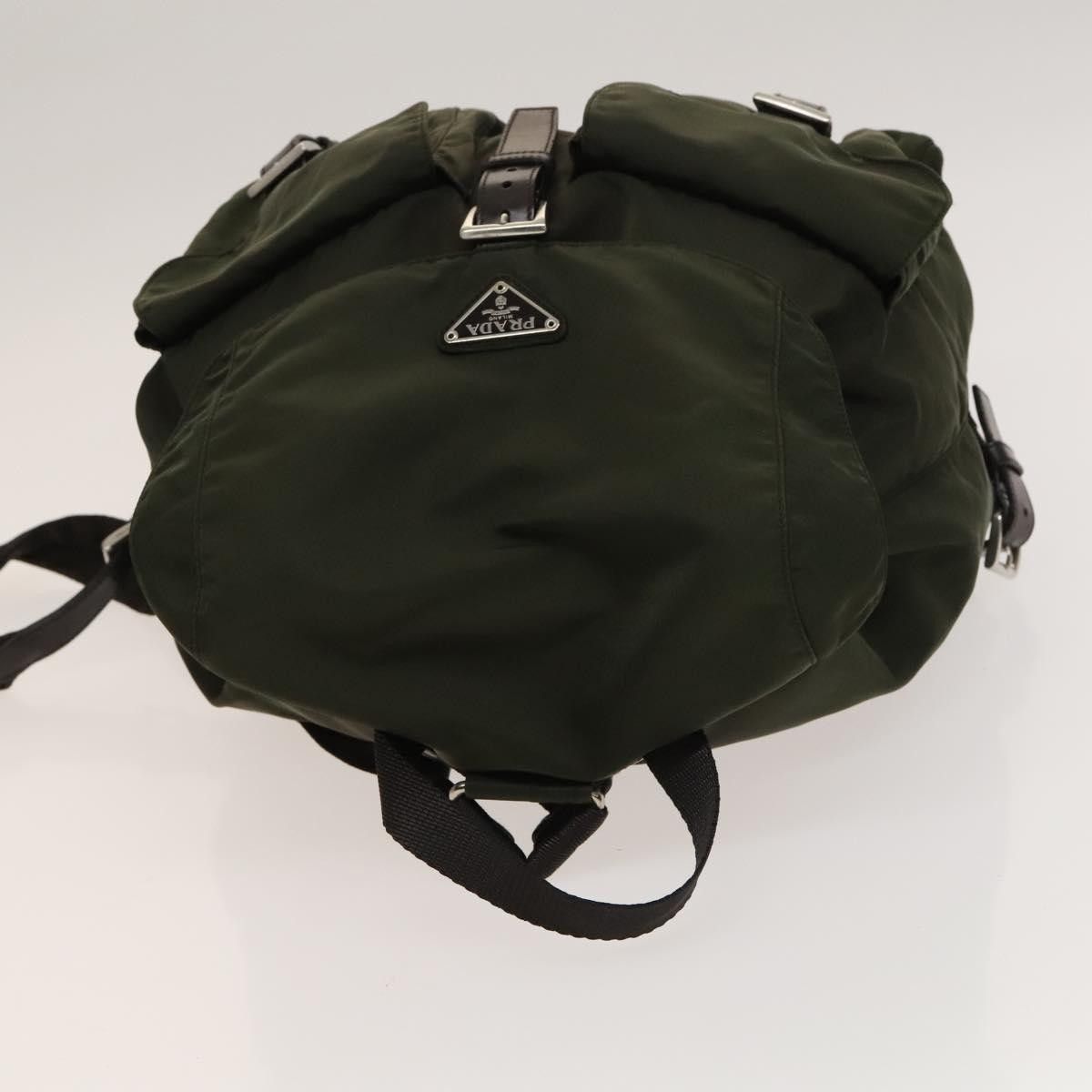 Prada Prada Vela Double Front Pocket Backpack Tessuto with Saffiano Leather Size ONE SIZE - 21 Thumbnail