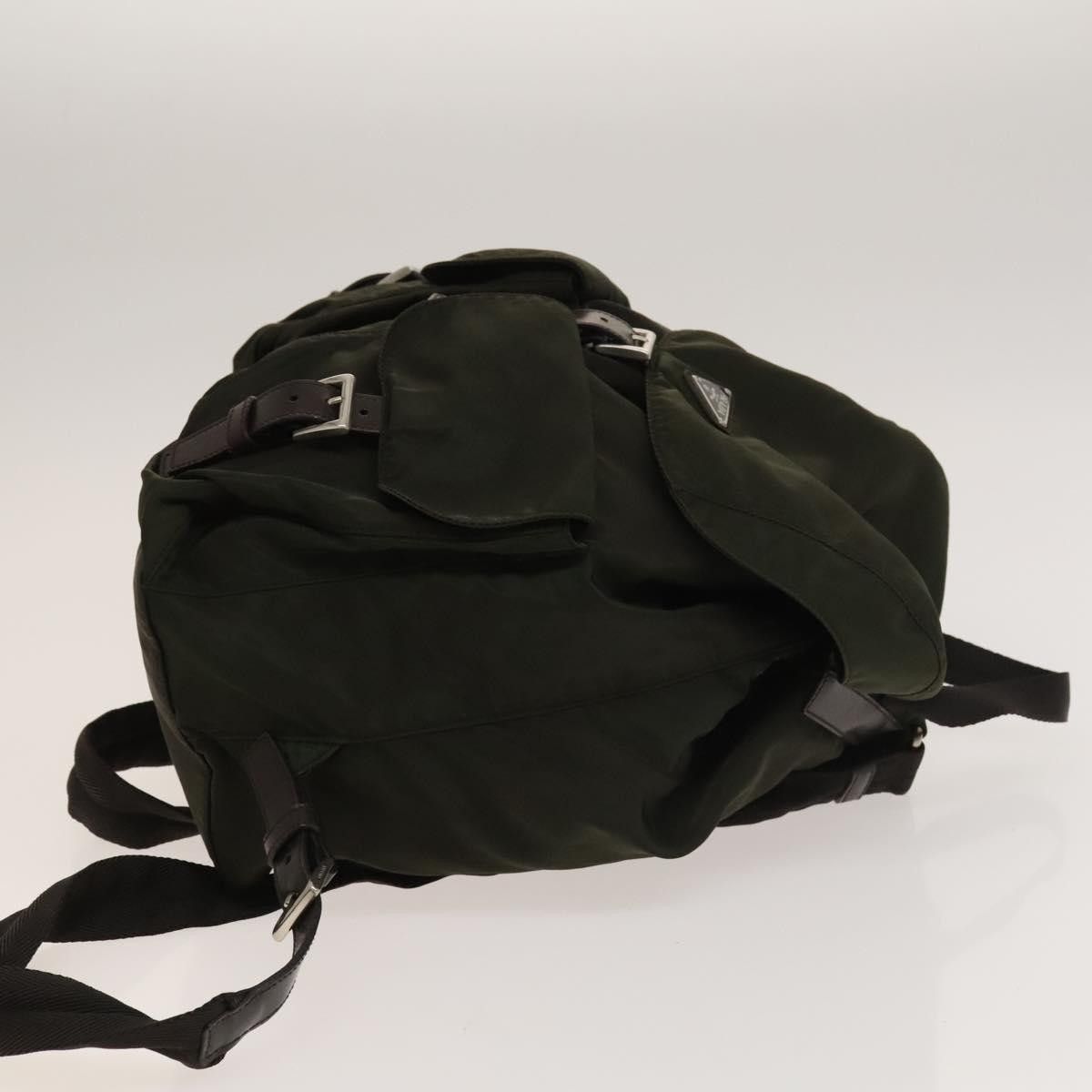 Prada Prada Vela Double Front Pocket Backpack Tessuto with Saffiano Leather Size ONE SIZE - 3 Thumbnail
