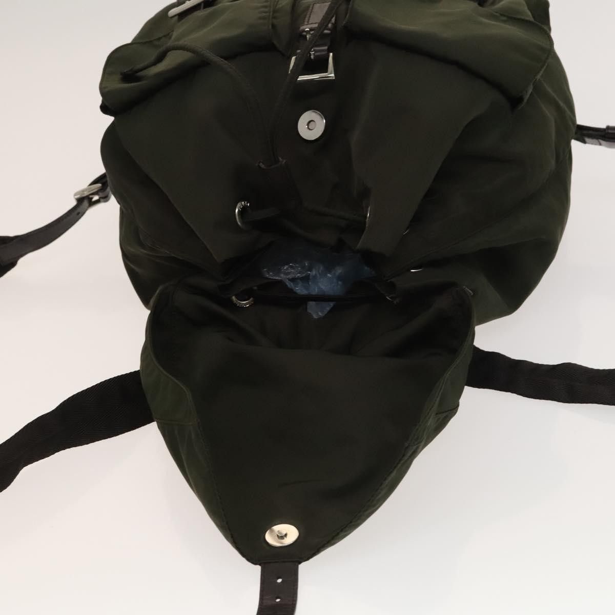 Prada Prada Vela Double Front Pocket Backpack Tessuto with Saffiano Leather Size ONE SIZE - 14 Thumbnail