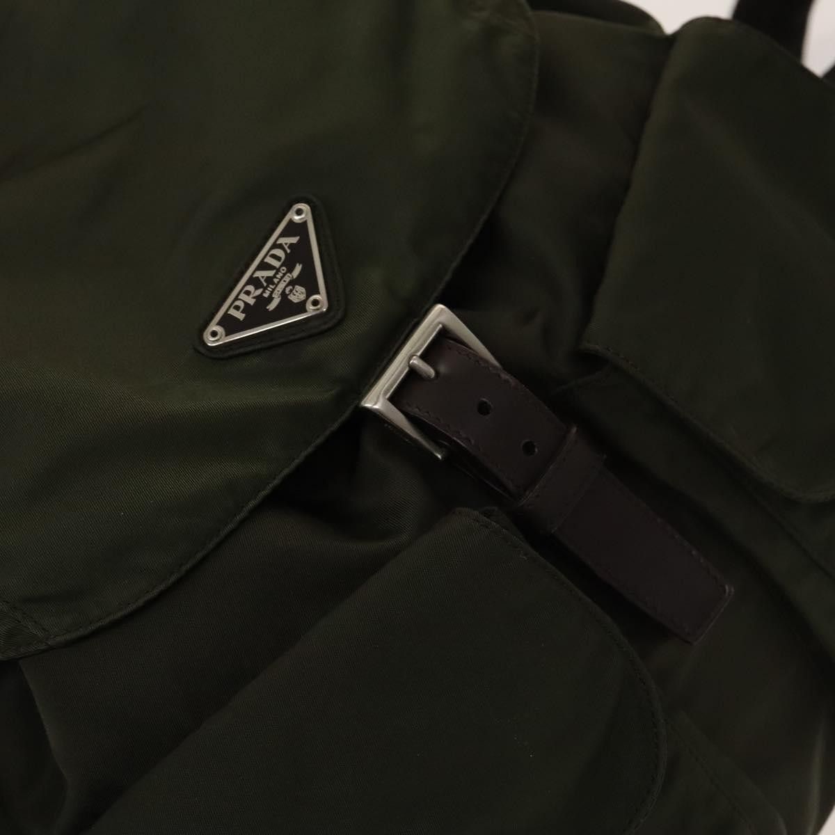 Prada Prada Vela Double Front Pocket Backpack Tessuto with Saffiano Leather Size ONE SIZE - 15 Thumbnail