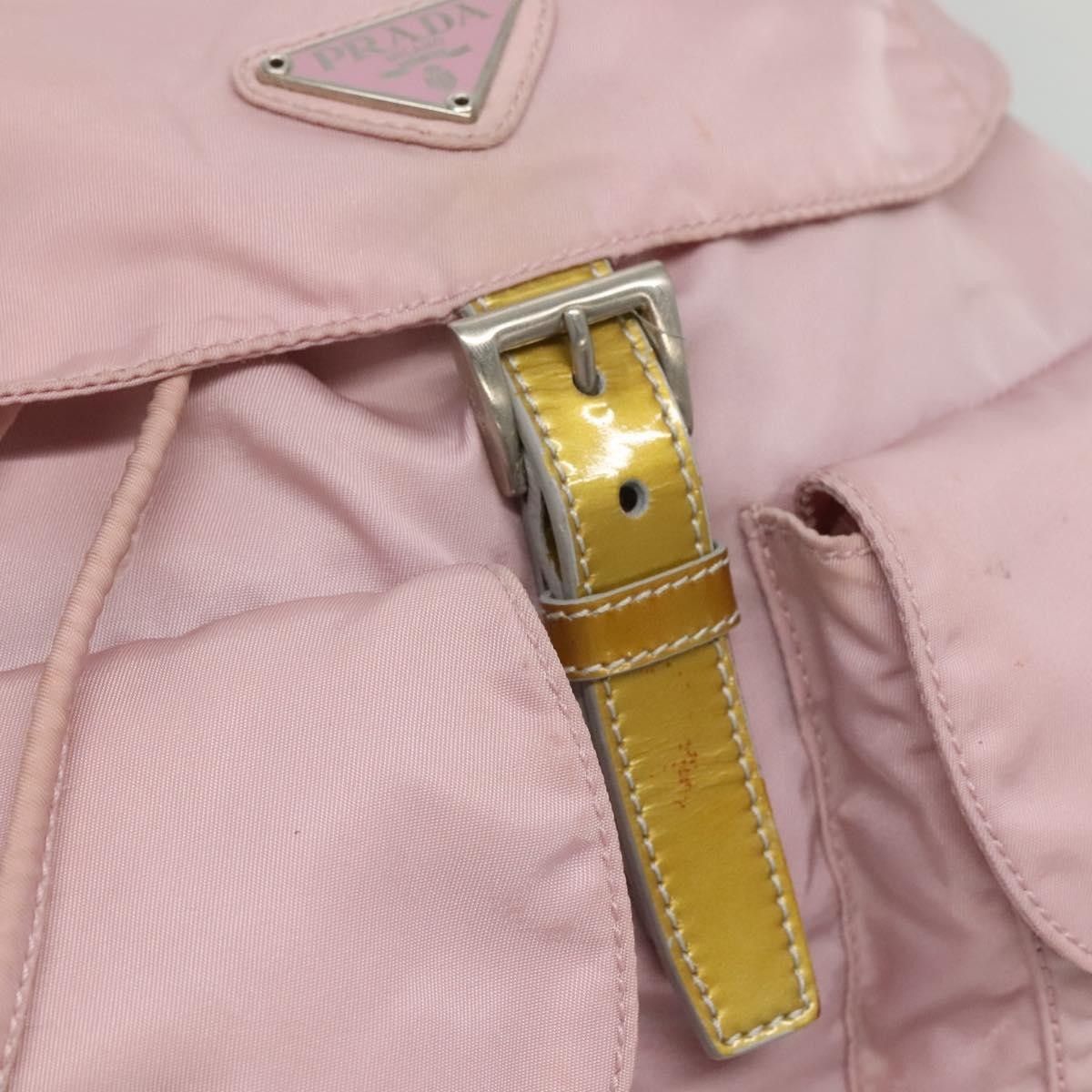 Prada Prada Vela Double Front Pocket Backpack Tessuto with Saffiano Leather Size ONE SIZE - 14 Thumbnail