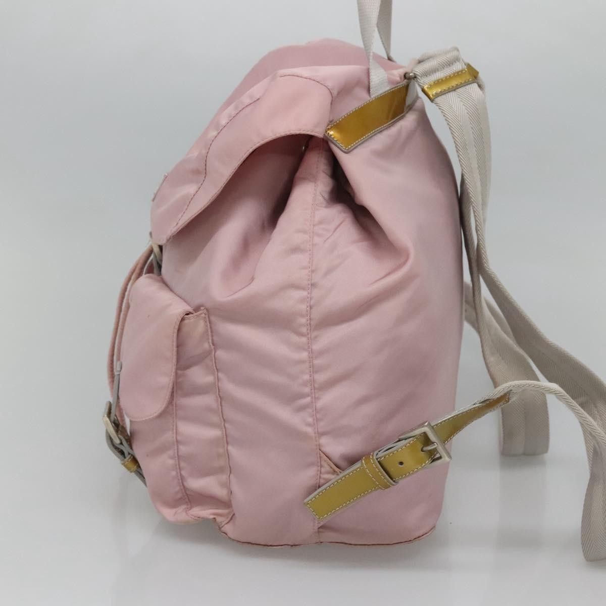 Prada Prada Vela Double Front Pocket Backpack Tessuto with Saffiano Leather Size ONE SIZE - 4 Thumbnail