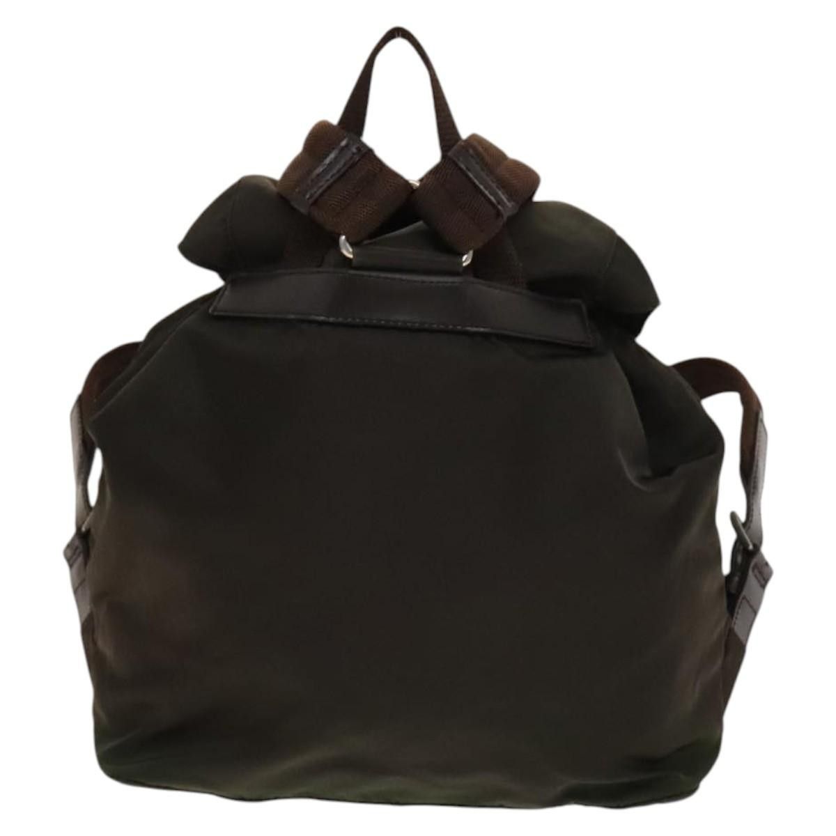 Prada Prada Vela Double Front Pocket Backpack Tessuto with Saffiano Leather Size ONE SIZE - 2 Thumbnail