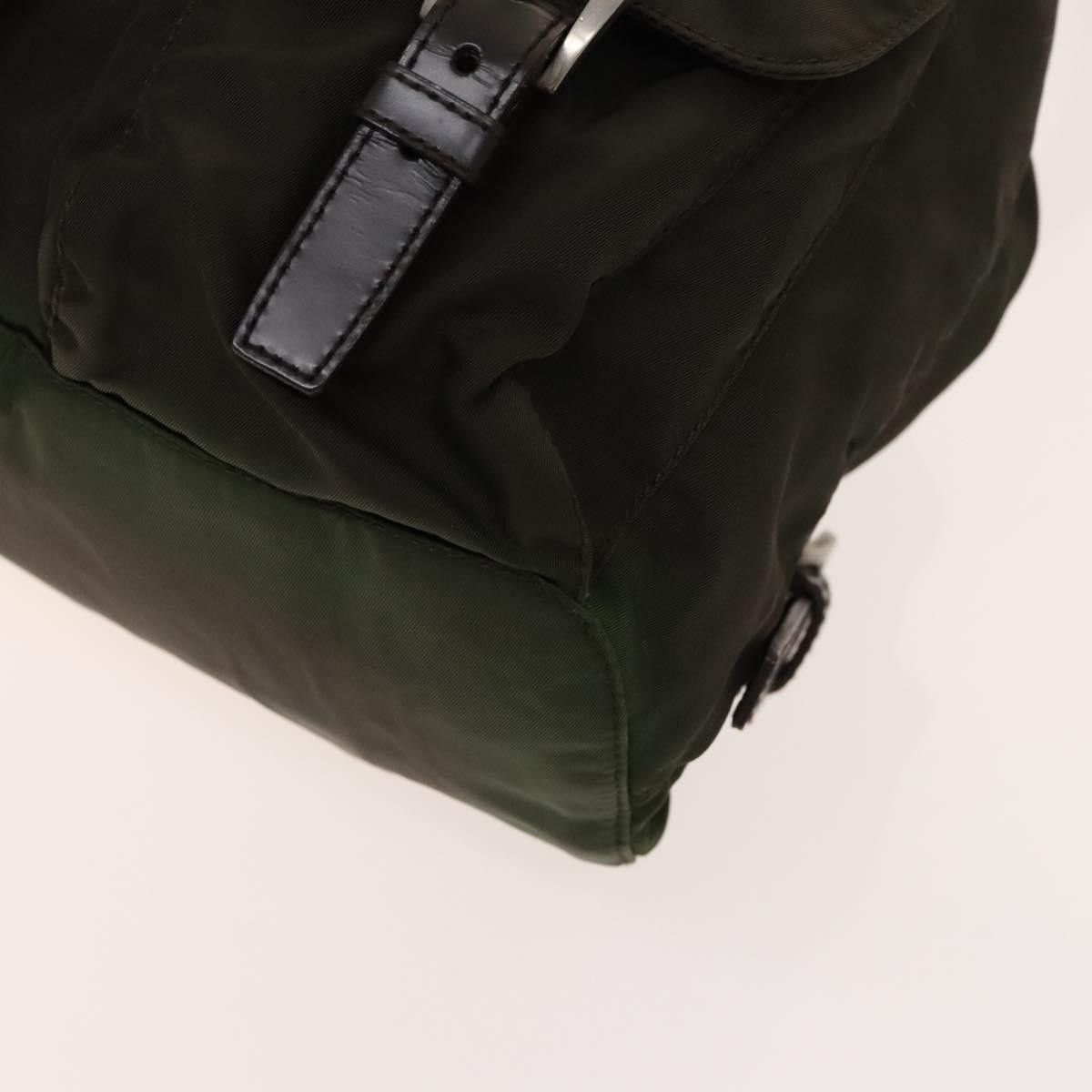 Prada Prada Vela Double Front Pocket Backpack Tessuto with Saffiano Leather Size ONE SIZE - 8 Thumbnail