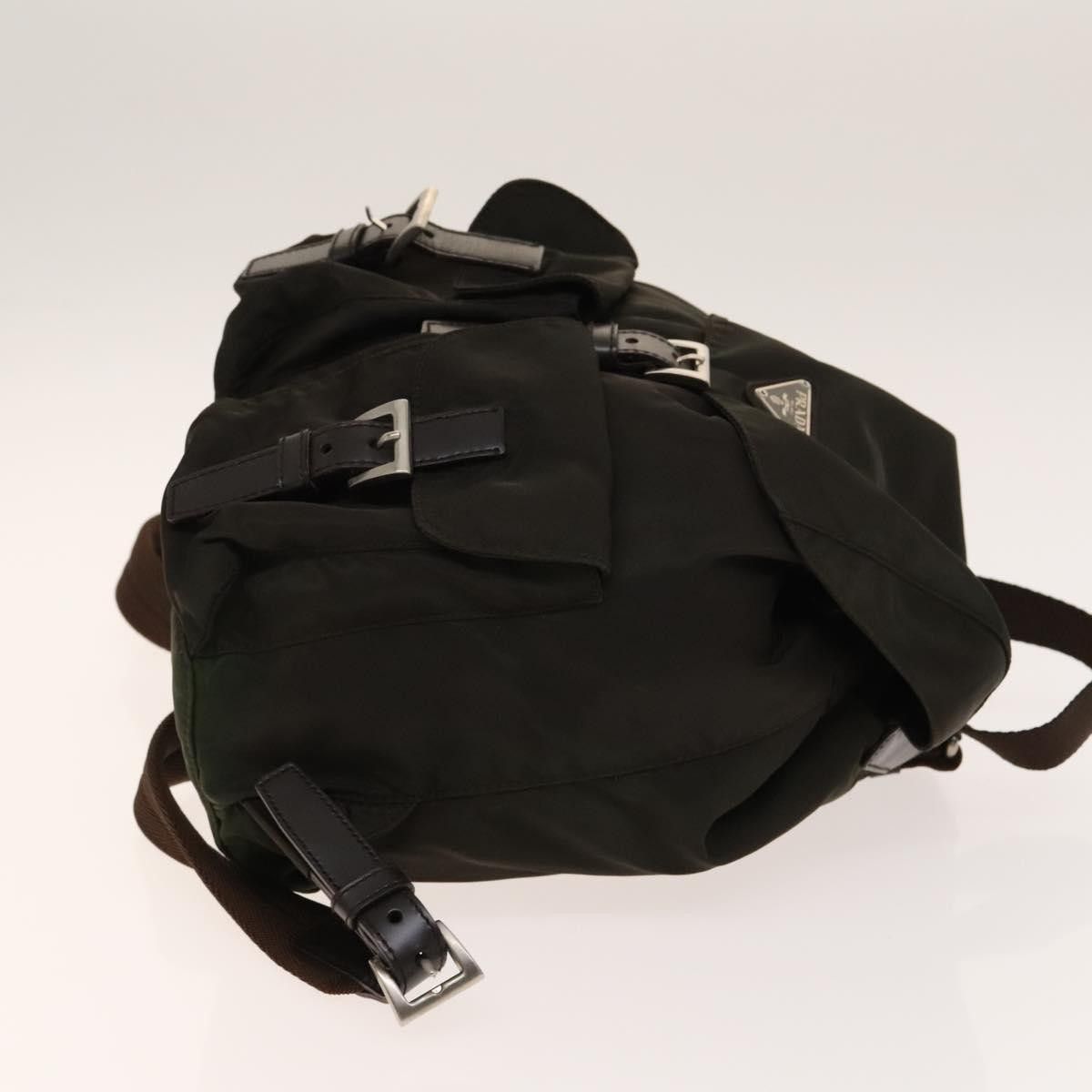 Prada Prada Vela Double Front Pocket Backpack Tessuto with Saffiano Leather Size ONE SIZE - 3 Thumbnail