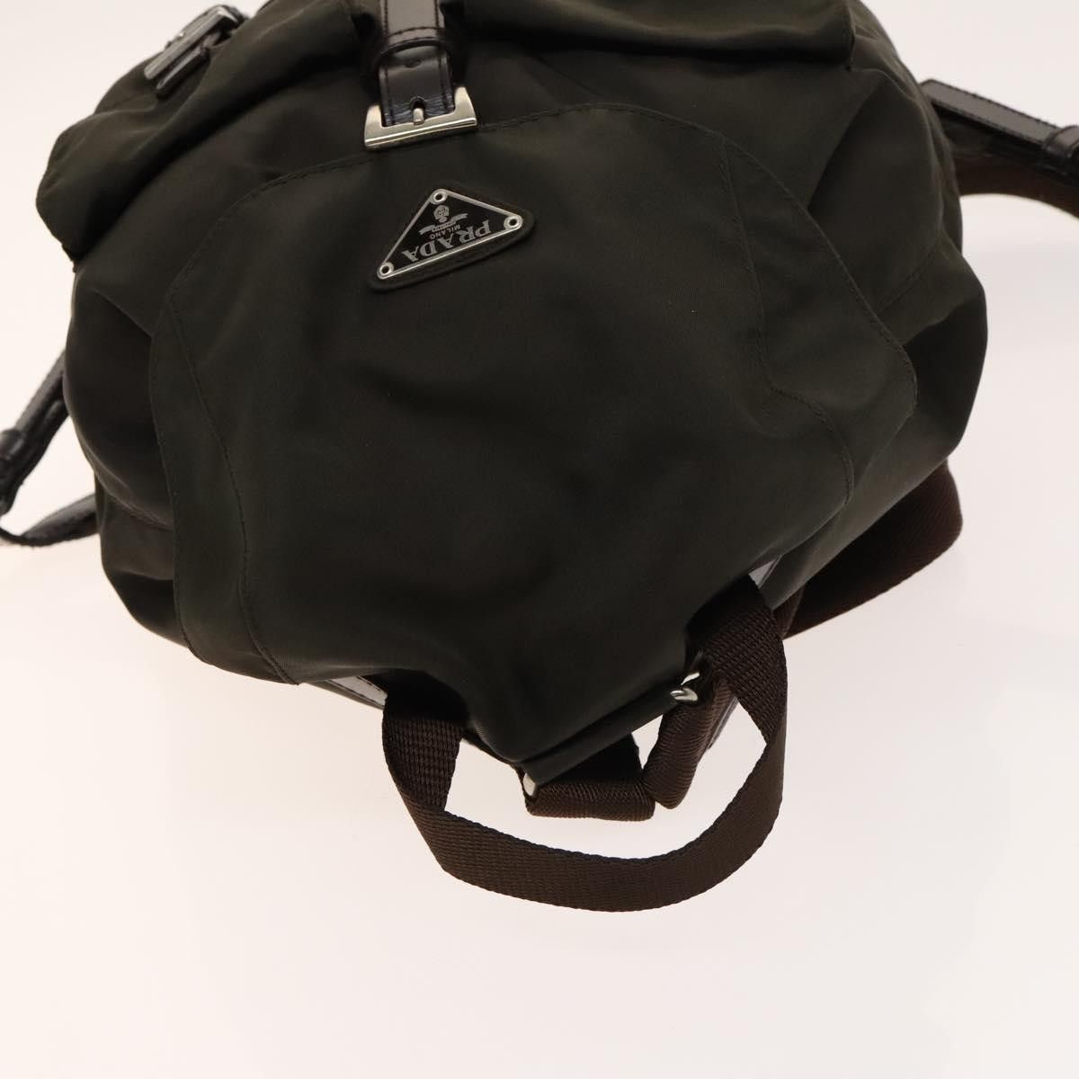 Prada Prada Vela Double Front Pocket Backpack Tessuto with Saffiano Leather Size ONE SIZE - 7 Thumbnail