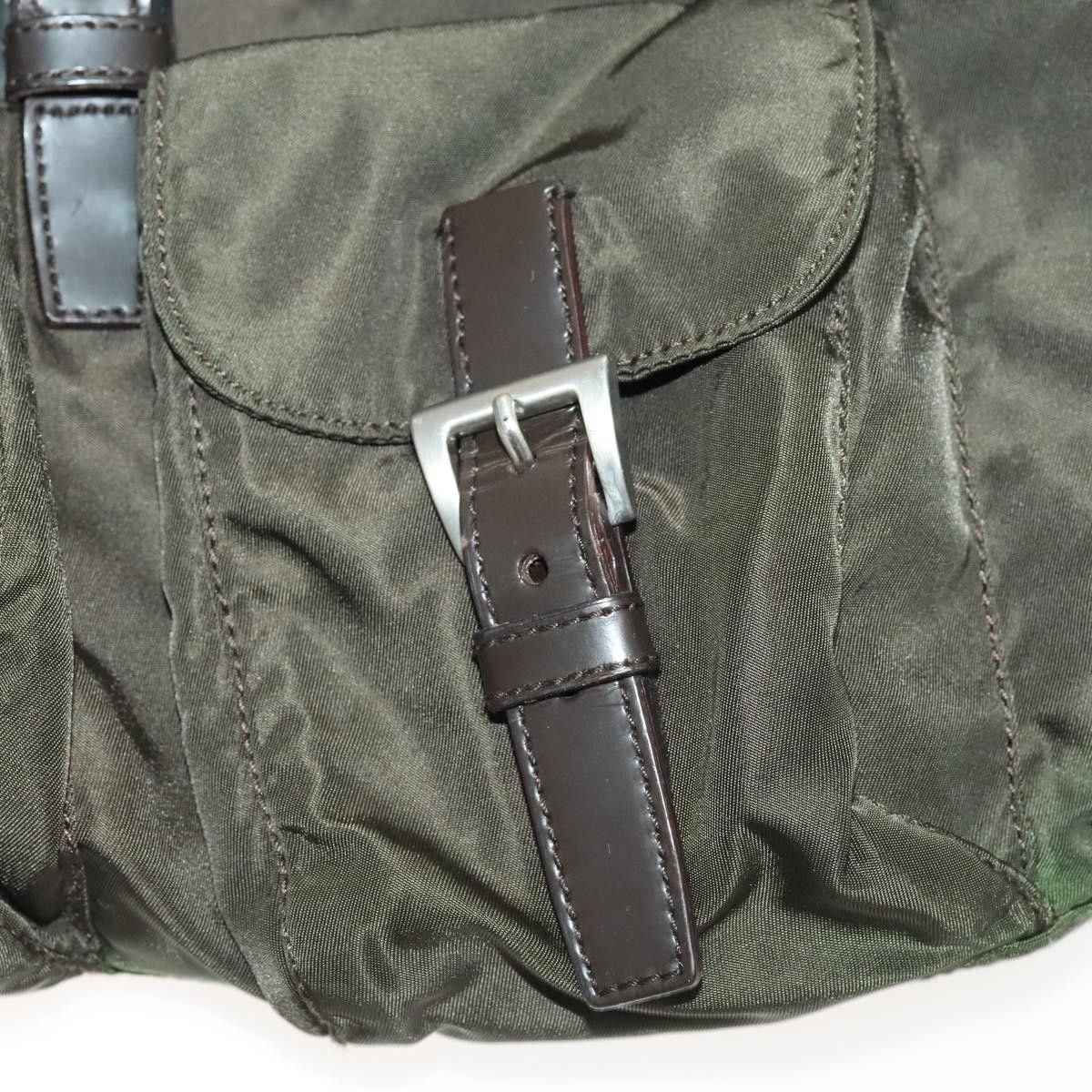 Prada Prada Vela Double Front Pocket Backpack Tessuto with Saffiano Leather Size ONE SIZE - 13 Thumbnail